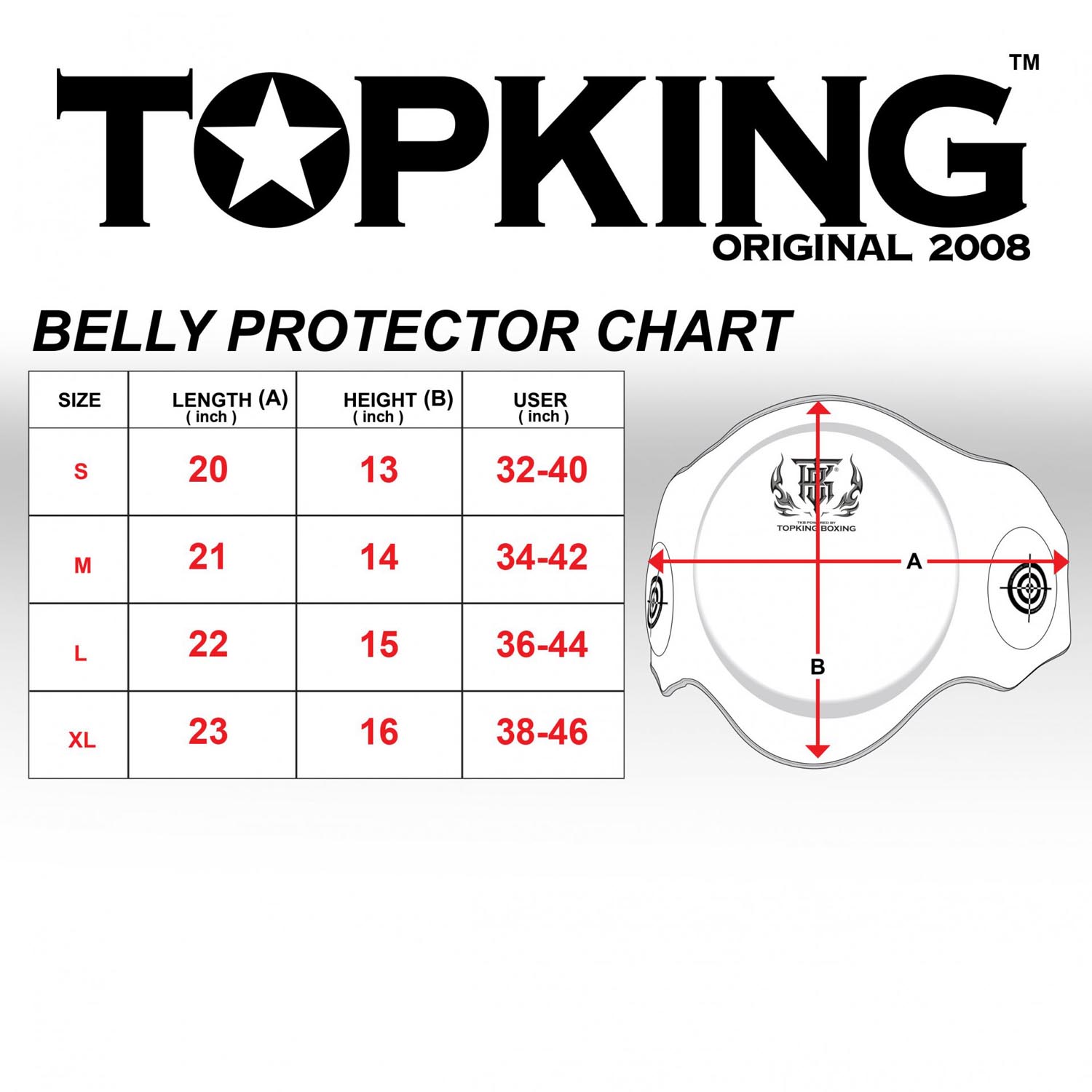 TOP KING BOXING Belt, Ultimate UV, black-white, M