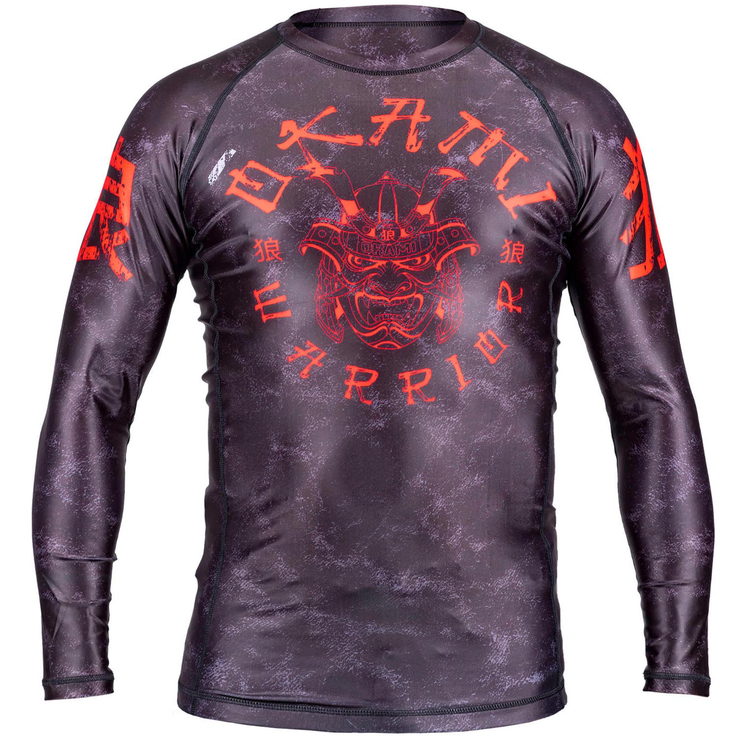 OKAMI Rashguard, L/S, Warrior, black M