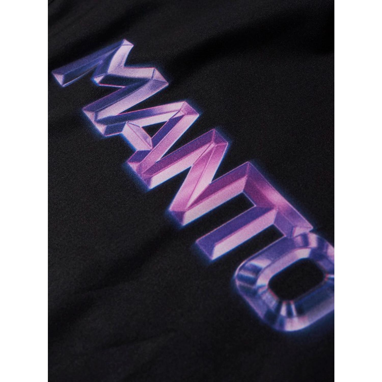 MANTO Rashguard, S/S, Mirage, black-purple, S