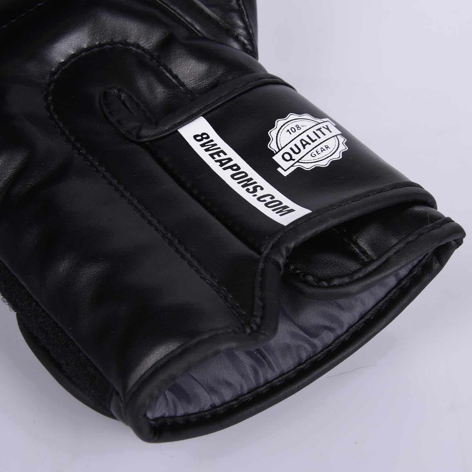 8 WEAPONS Boxhandschuhe, Pure, schwarz-weiß, 10 Oz