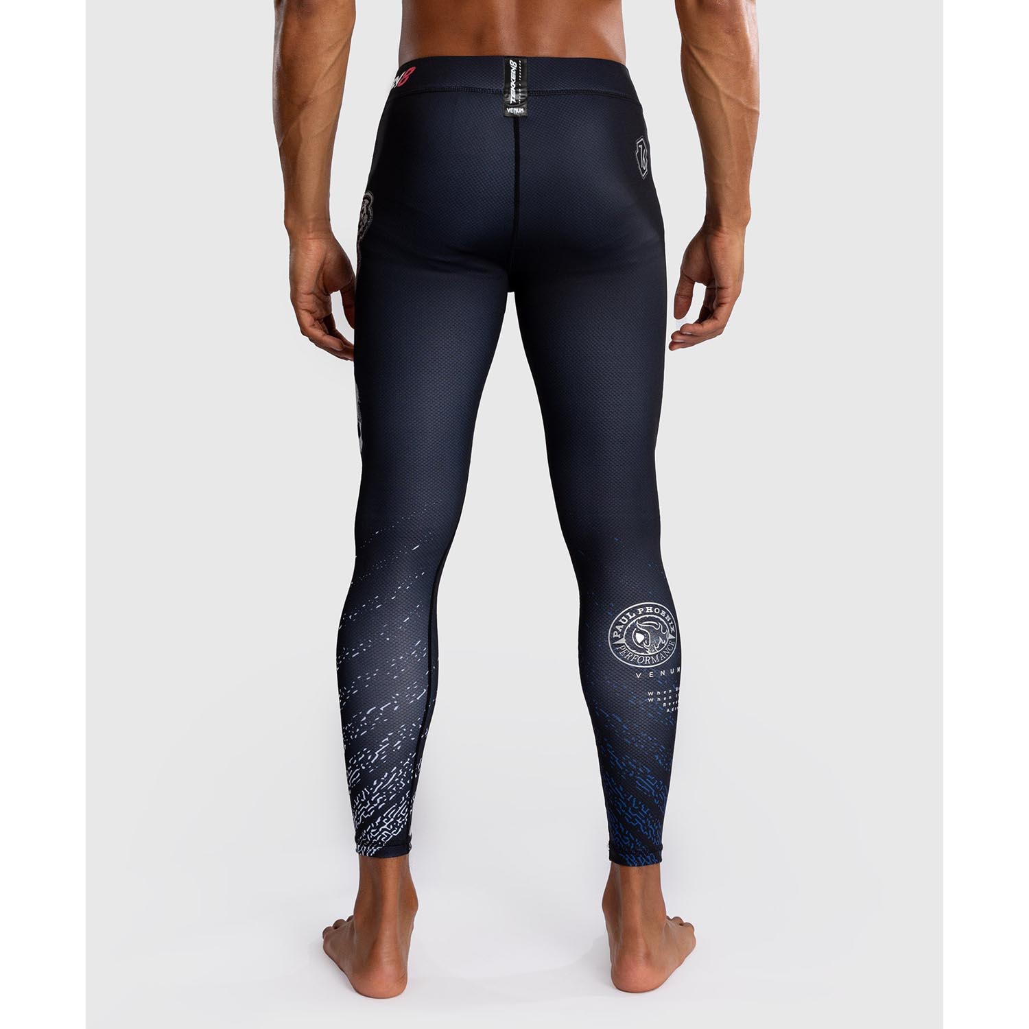VENUM Compression Pants, Tekken 8 x Paul Phoenix, black-blue, XL