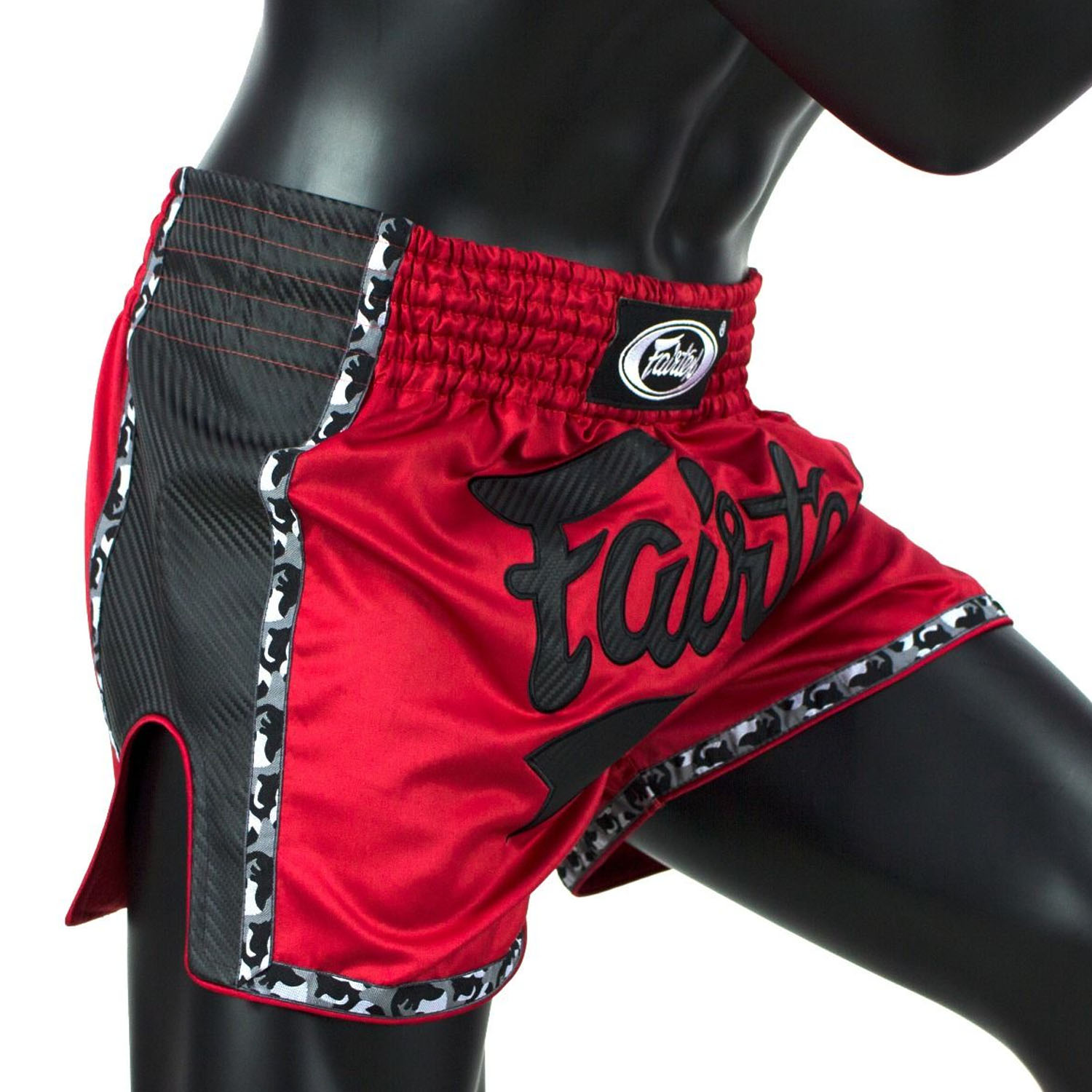 Fairtex Muay Thai Shorts, BS1703, rot-schwarz, XXL