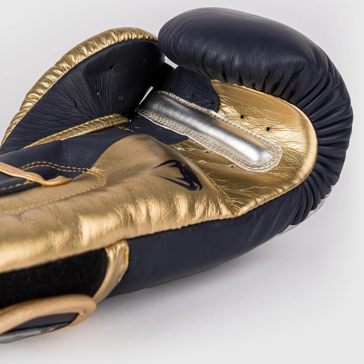 VENUM Boxing Gloves, Giant 3.0, Nappa Leather, navy-gold, 16 Oz