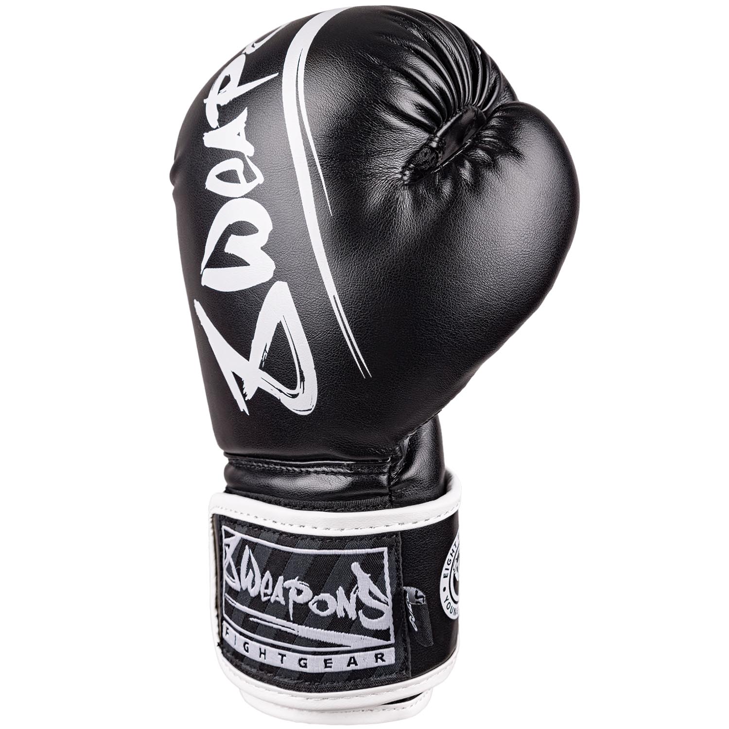 8 WEAPONS Boxing Gloves, Kids, Unlimited 2.0, black-white, 8 Oz