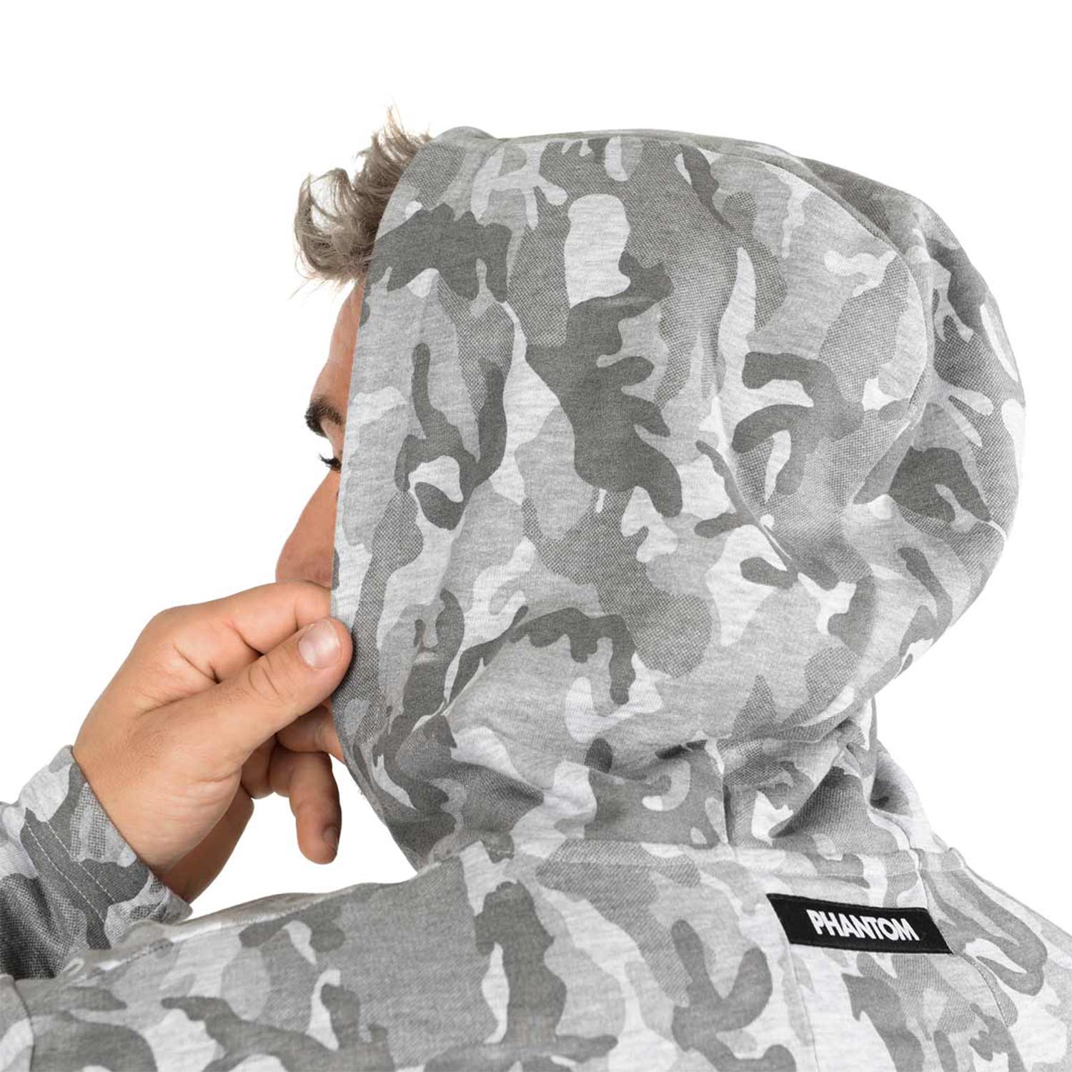 Phantom Athletics Hoody, Radar, camo-grau, S
