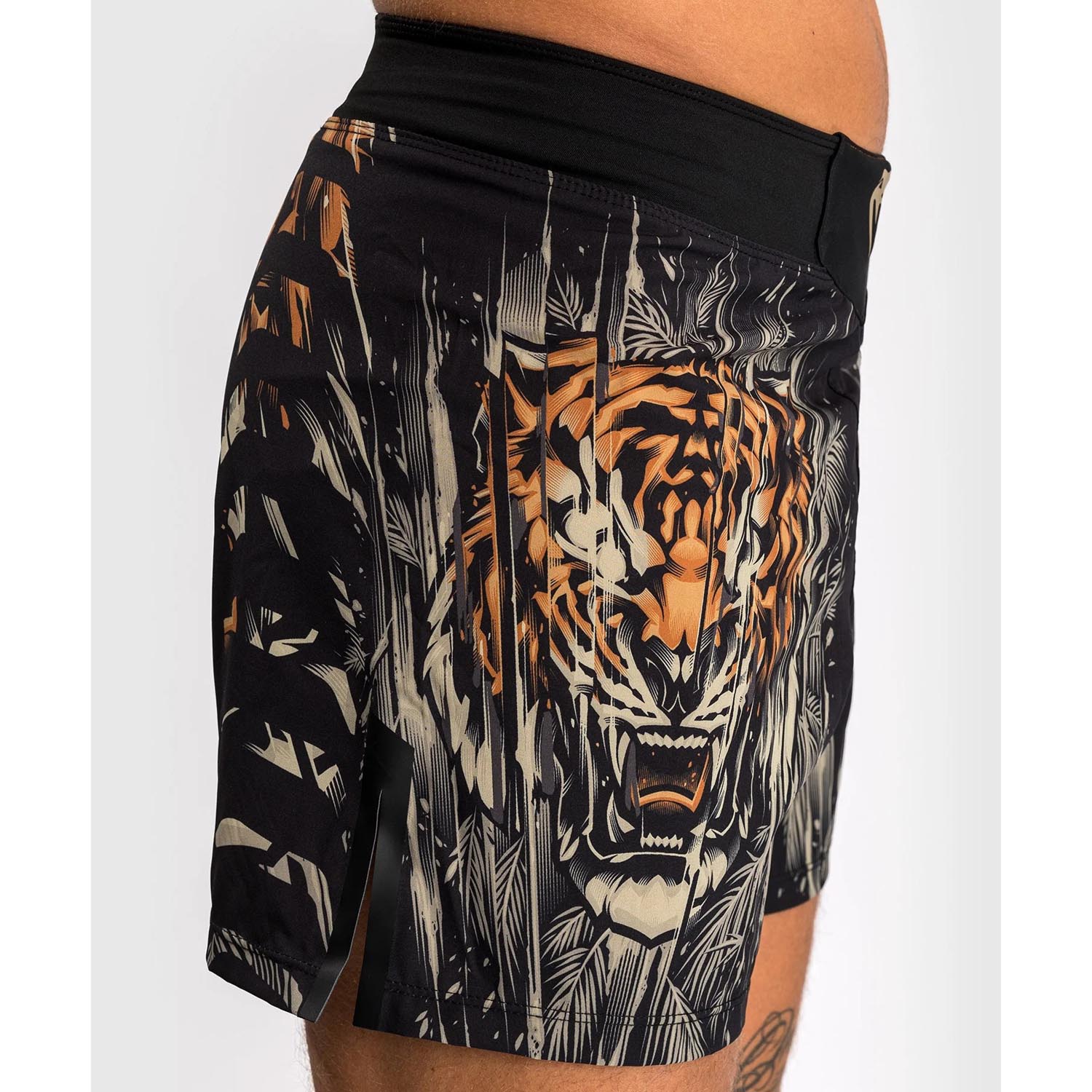 VENUM MMA Fight Shorts, Tiger, black-orange, M