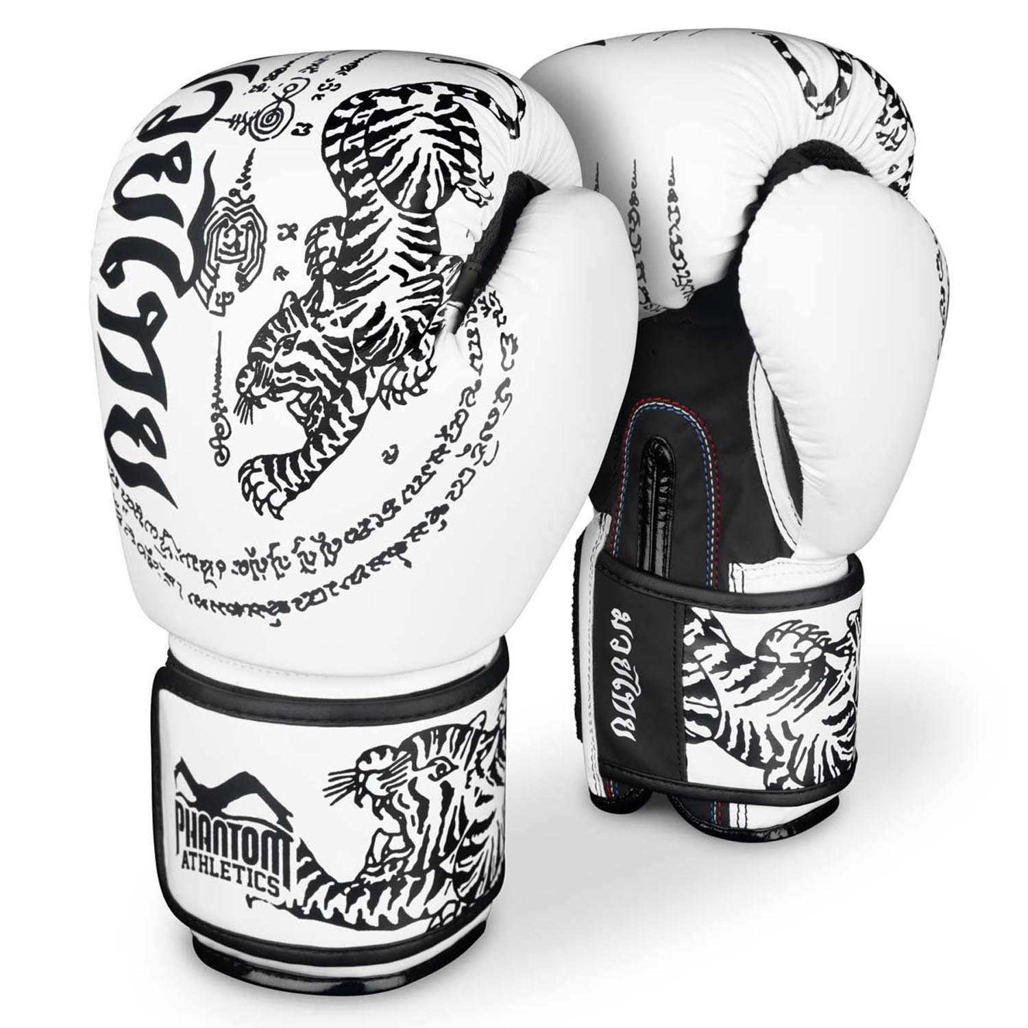 Phantom Athletics Boxing Gloves, Muay Thai, white, 14 Oz