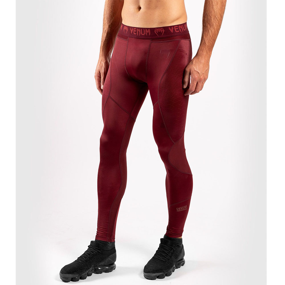VENUM Compression Pants, G-Fit, wine red, XXL