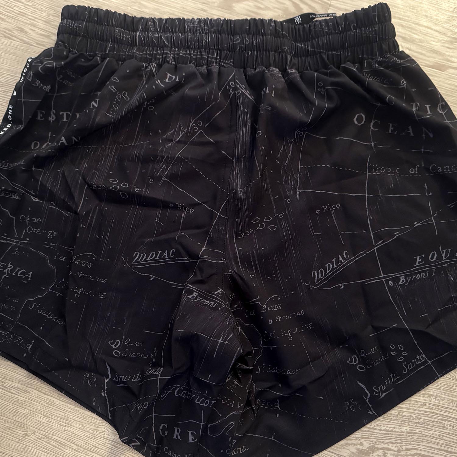 Wicked One MMA Fight Shorts, Element Hacker, black-white, XXL