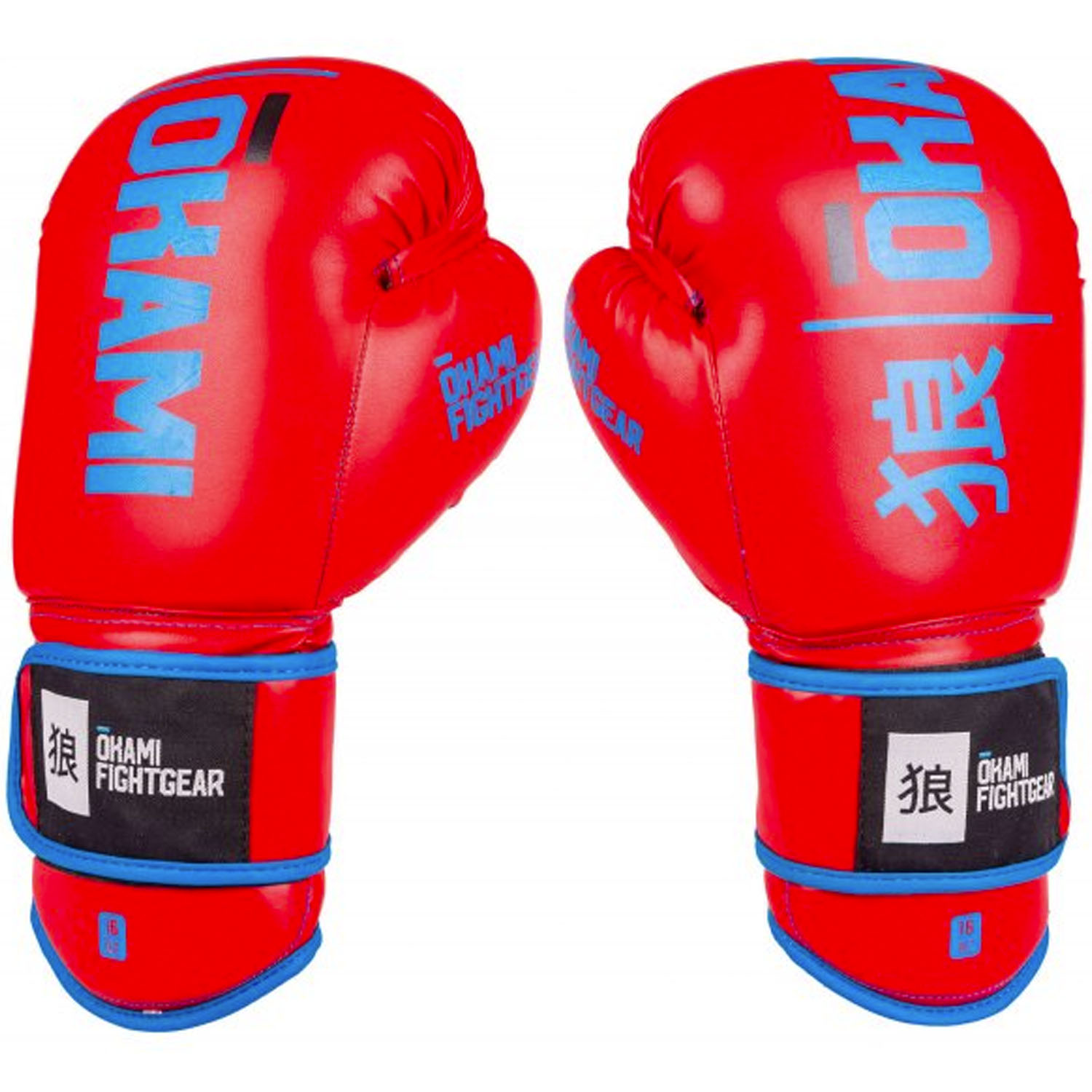 OKAMI Boxing Gloves, Red Rumble, 16 Oz
