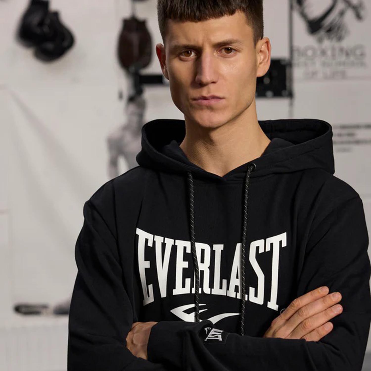 Everlast Hoody, Logo, black, XXL