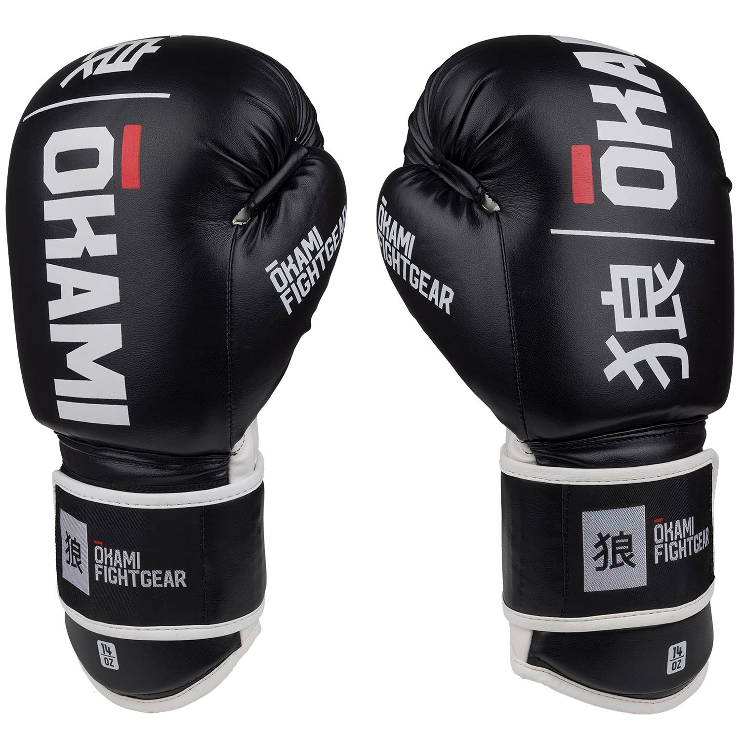 OKAMI Boxing Gloves, Rumble, black-white