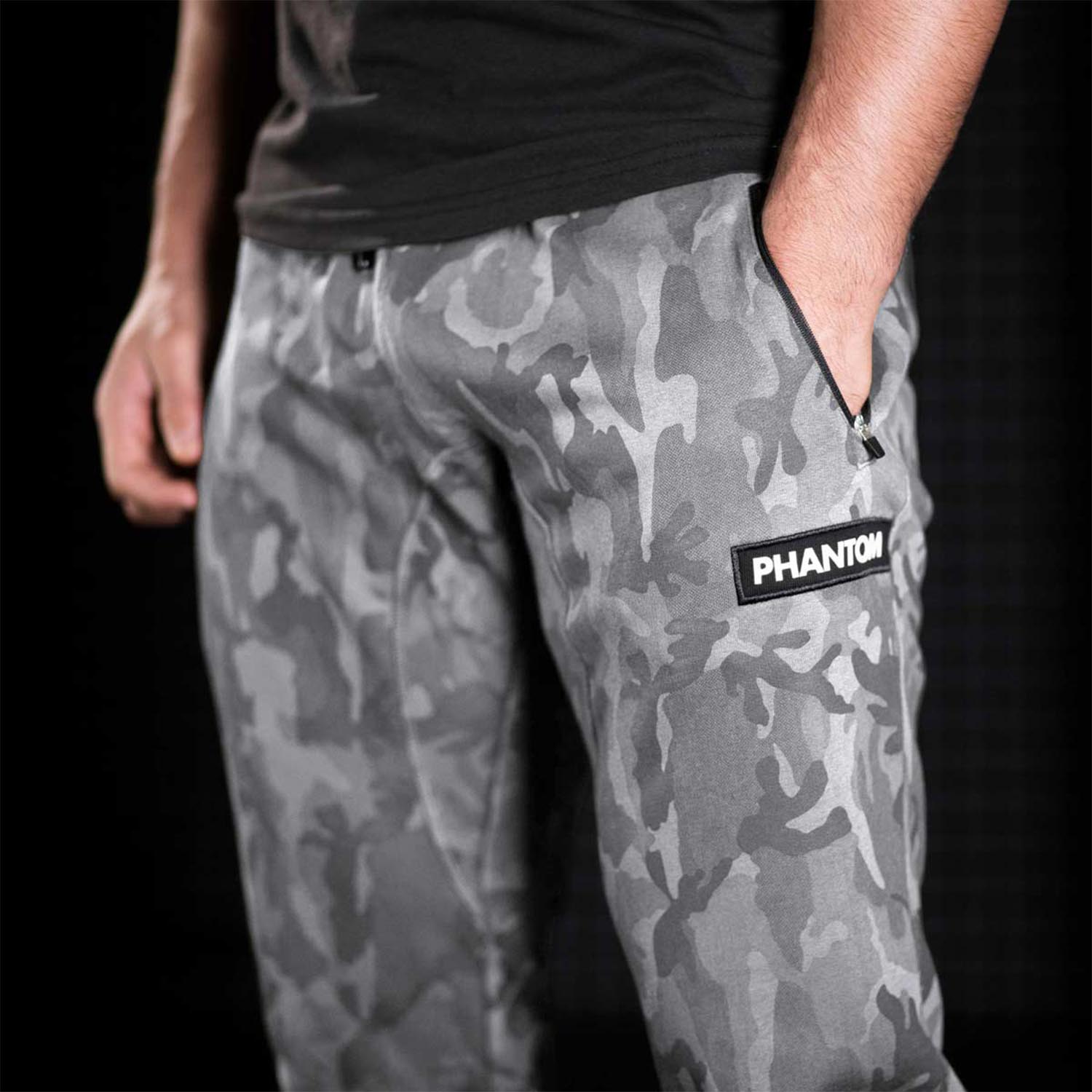 Phantom Athletics Jogginghosen, Radar, camo-grau, S