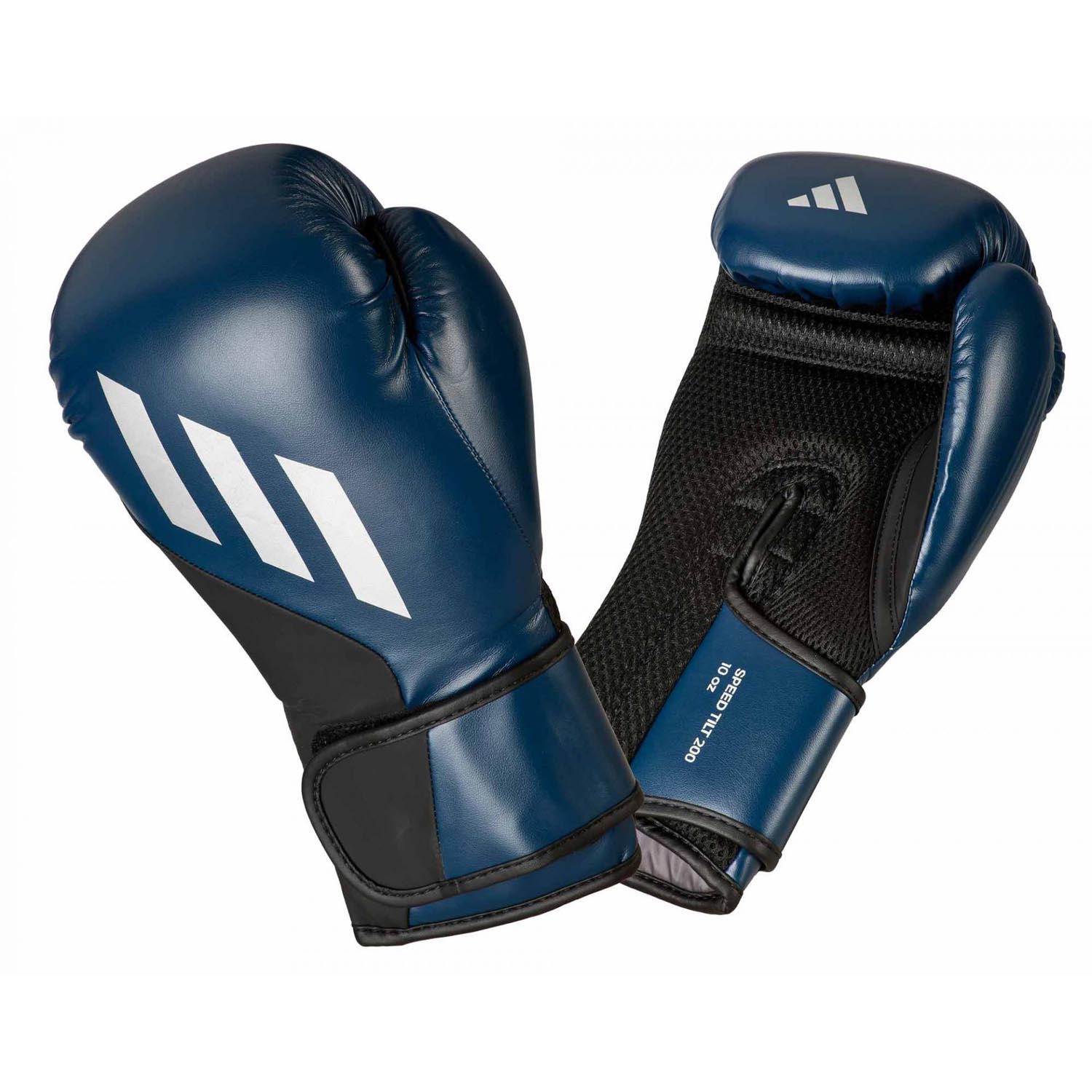 adidas Boxing Gloves, Speed Tilt 200, blue-silver, 12 Oz