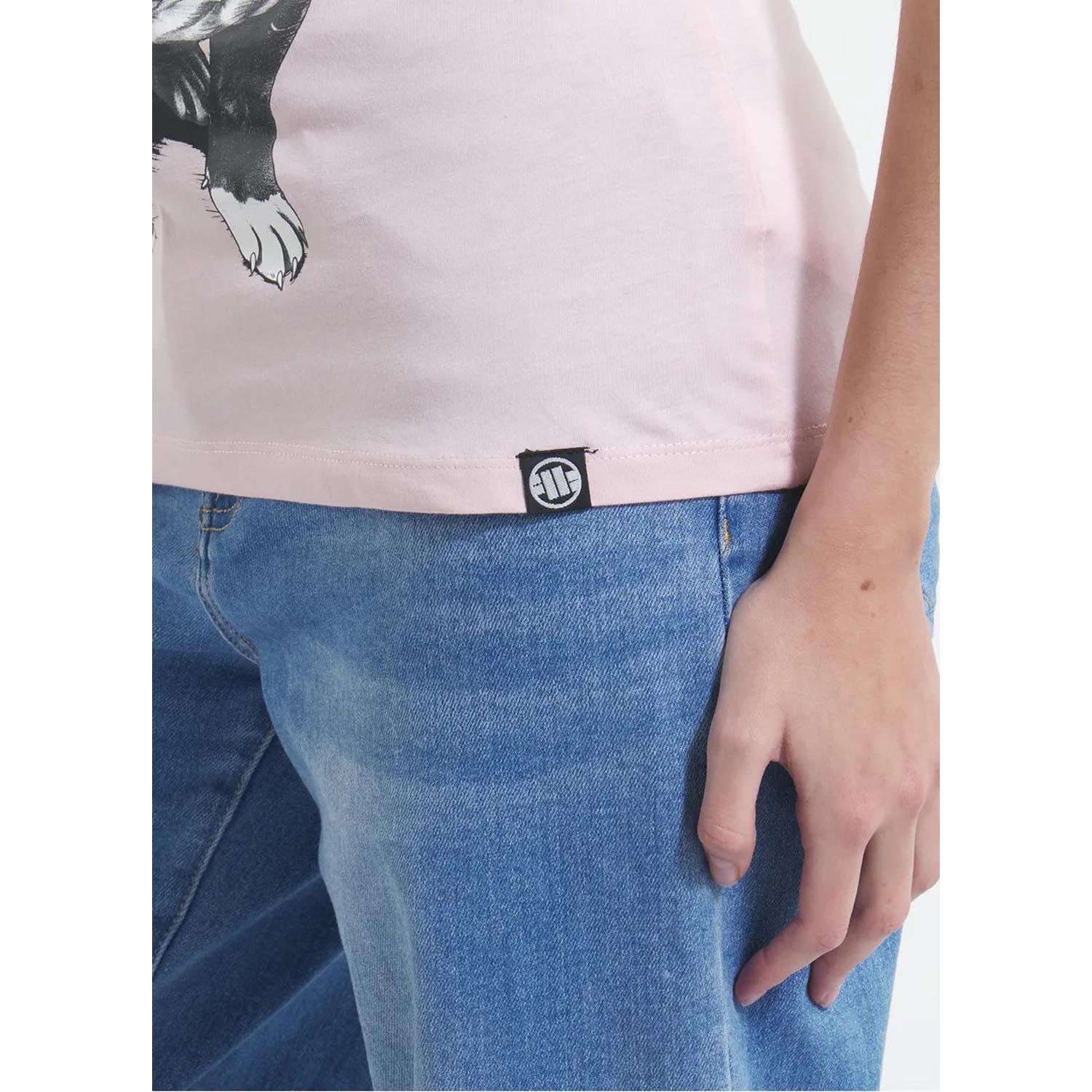Pit Bull West Coast T-Shirt, Women, Puppy II, pink, XL