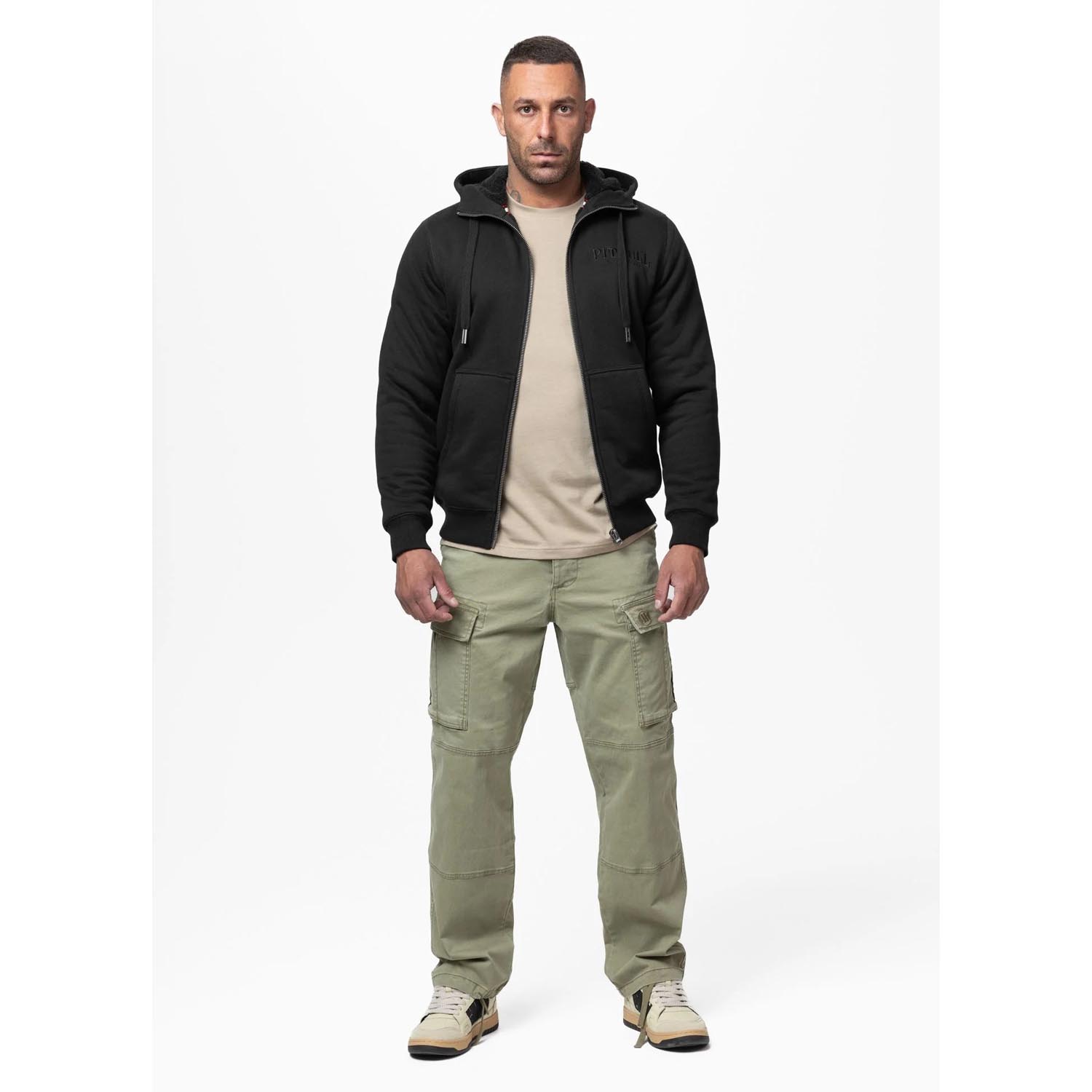 Pit Bull West Coast Zip Hoody, Ruffin Detroit, black, XXXL