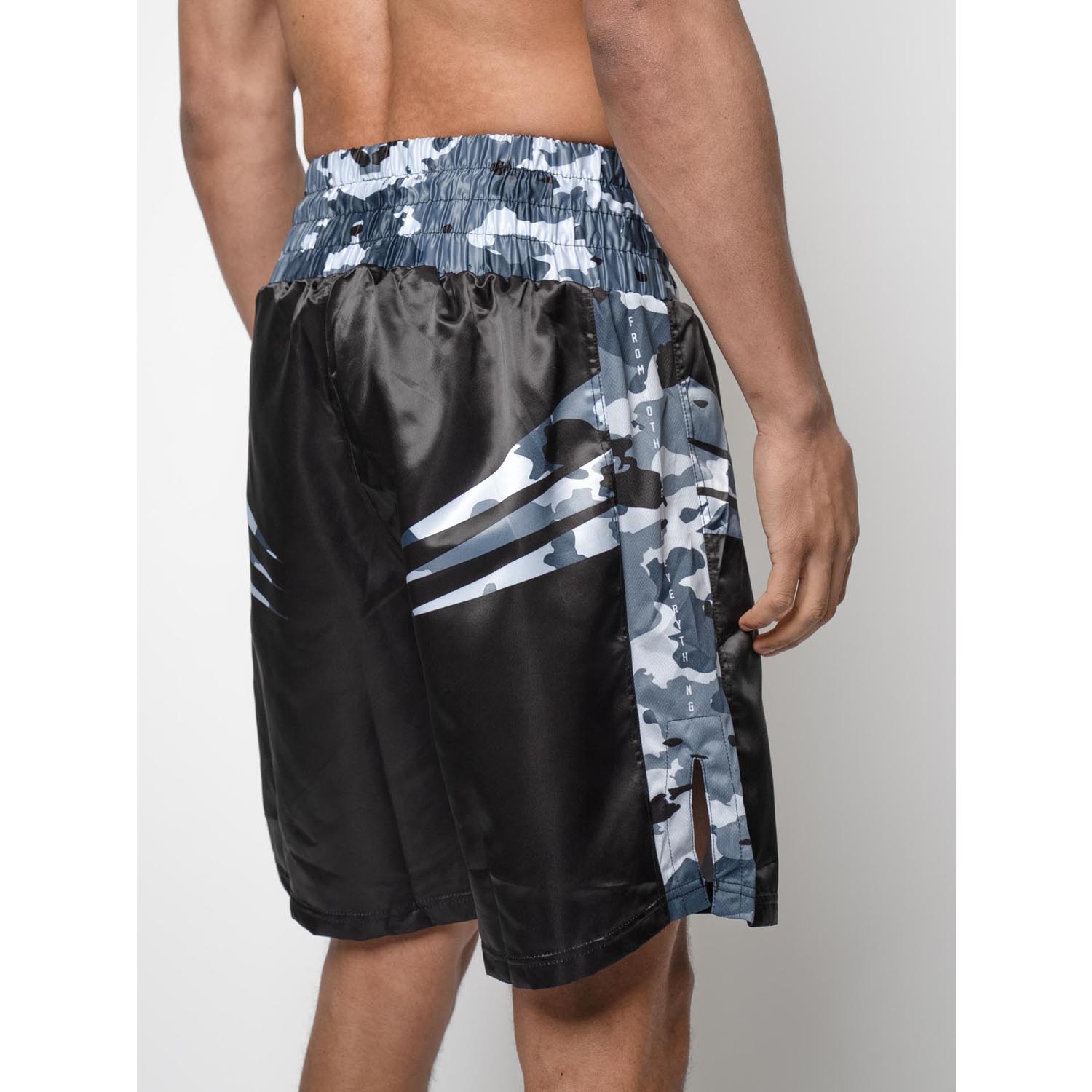 RINGLIFE Boxing Shorts, Unit, black-grey camo, XXL