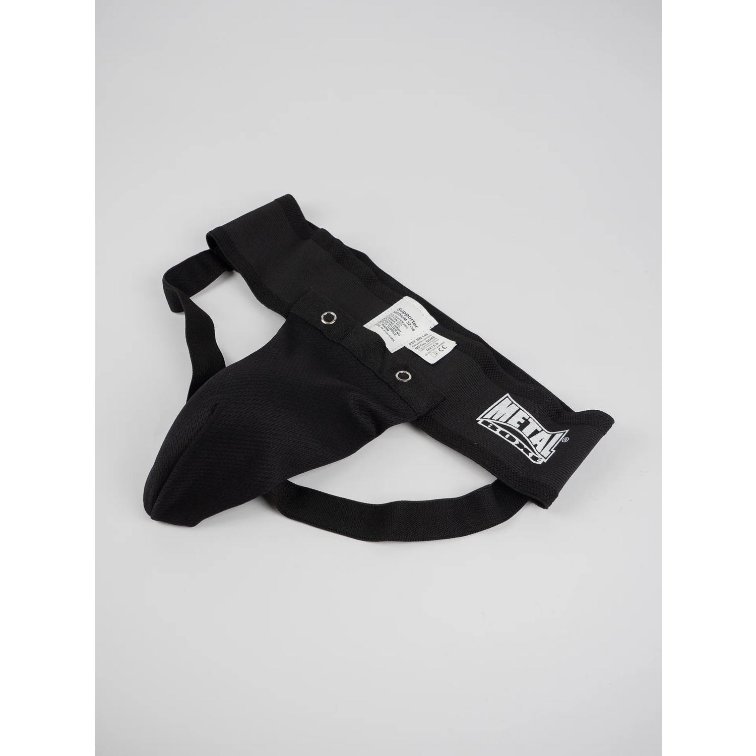 Metal Boxe Groinguard, Kids, black, XS