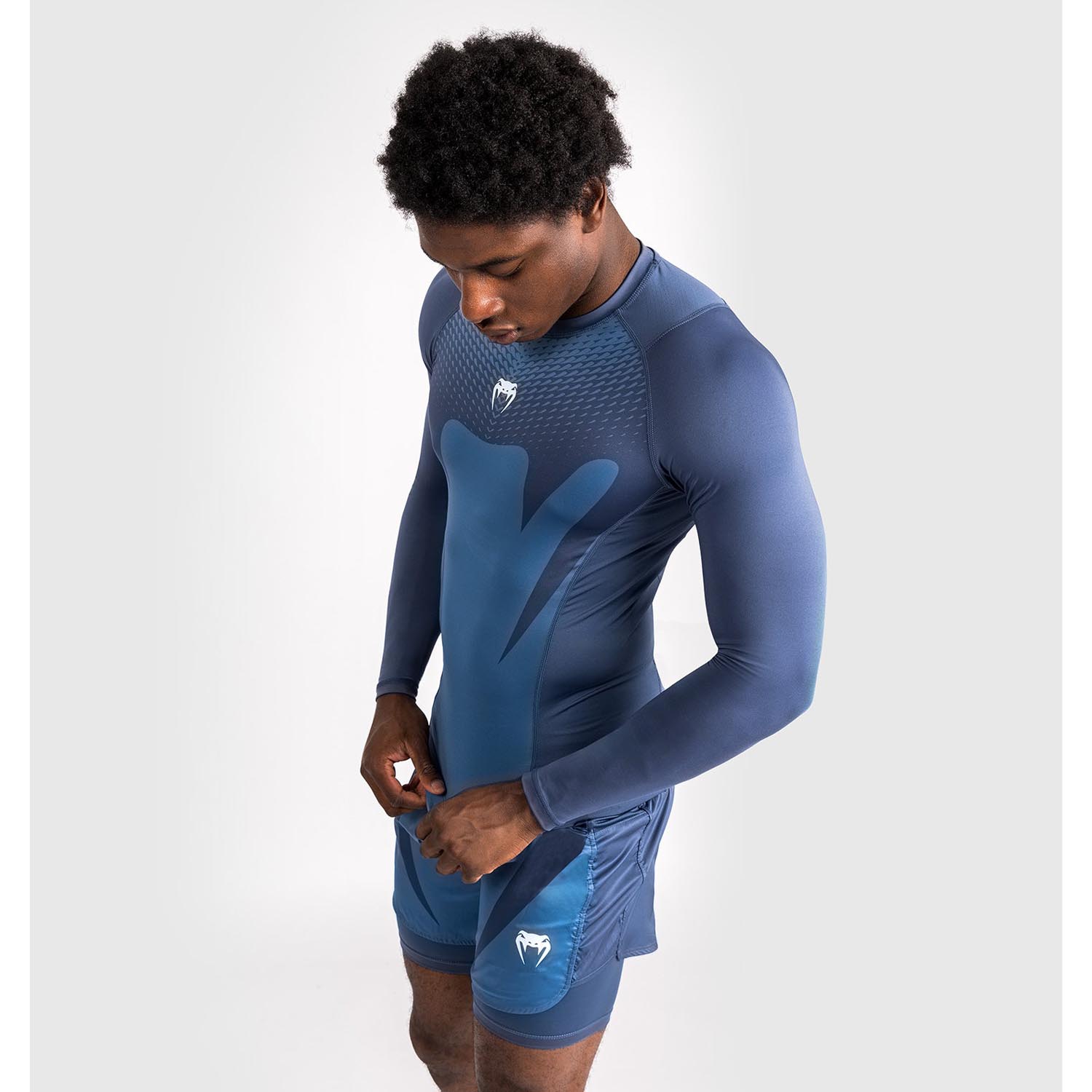 VENUM Rashguard, L/S, Attack, navy-blau, L