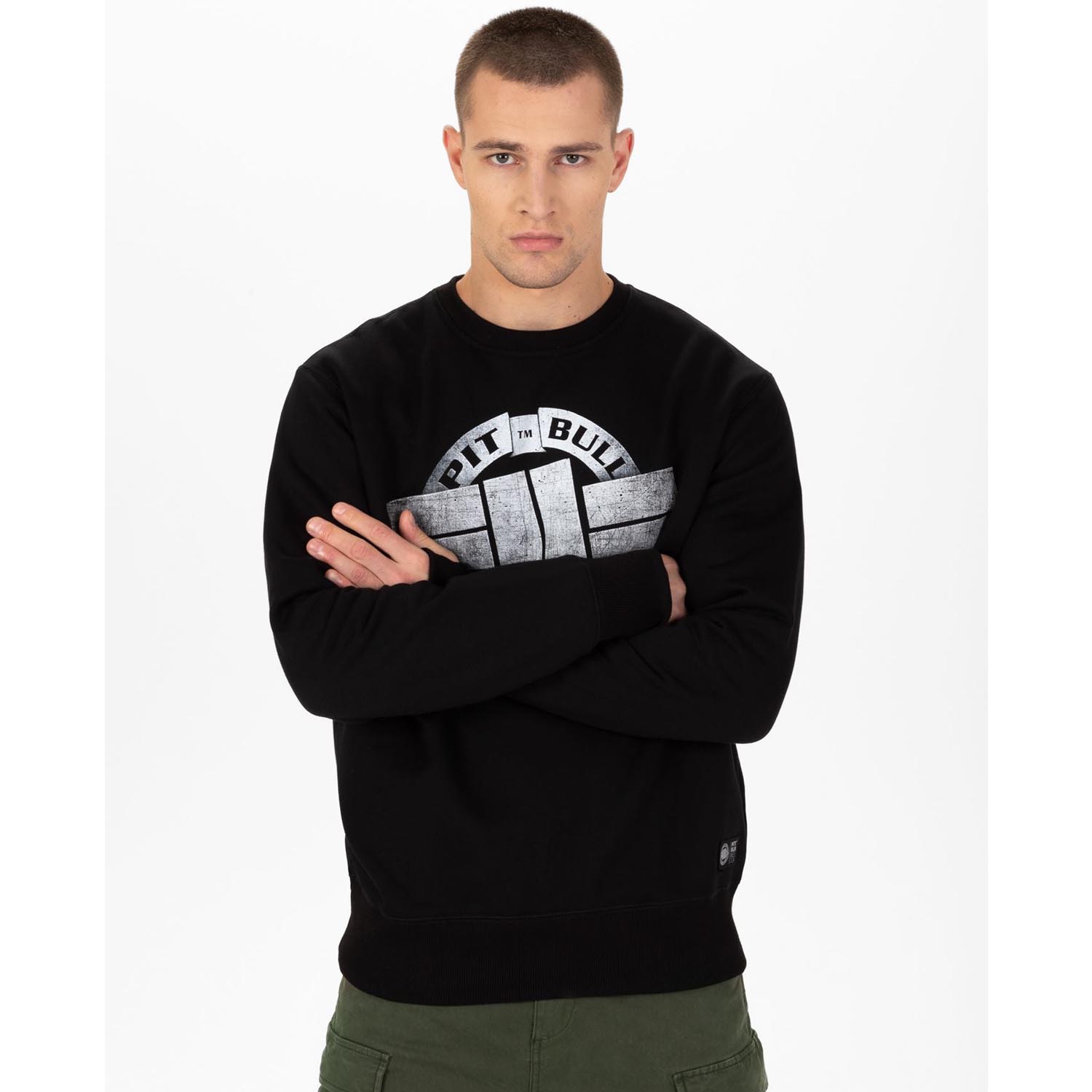 Pit Bull West Coast Sweater, Steel Logo X, black, L