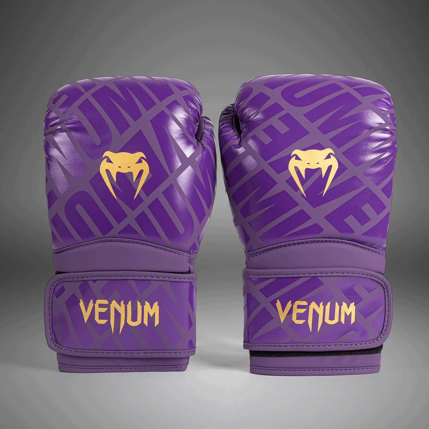 VENUM Boxing Gloves, Contender, 1.5 XT, purple-gold, 16 Oz