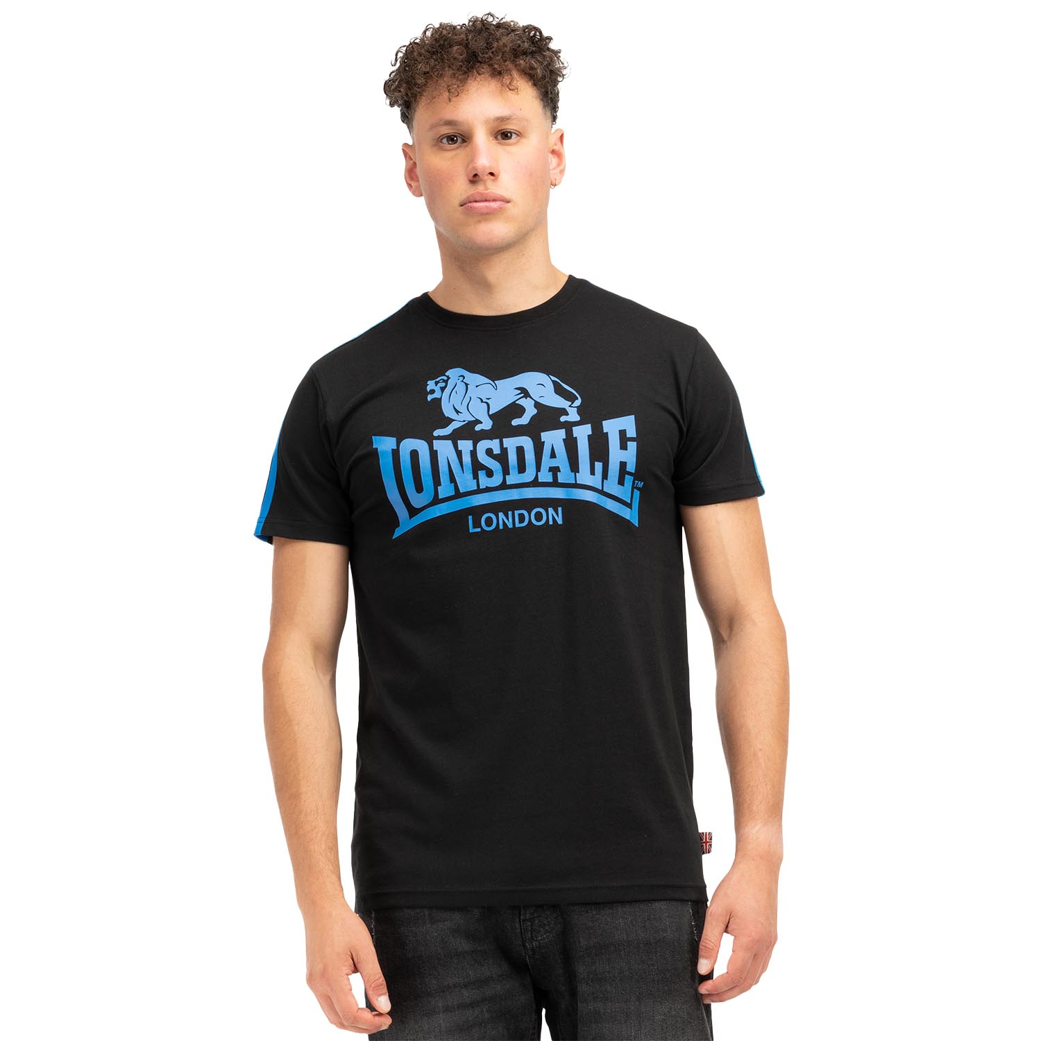 Lonsdale T-Shirt, Henconner, schwarz-blau, M