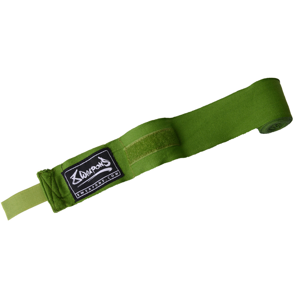 8 WEAPONS Hand Wraps, semi-elastic, 3.5 m, olive
