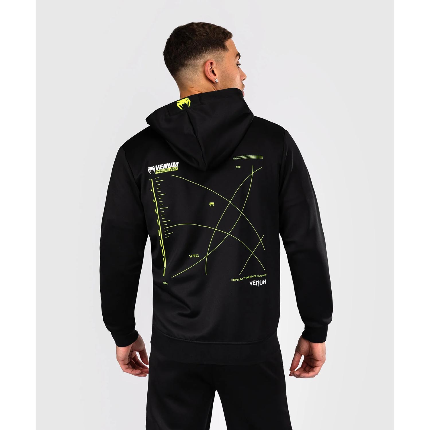 VENUM Zip Hoody, Training Camp 4.0, black-neon green, XXL