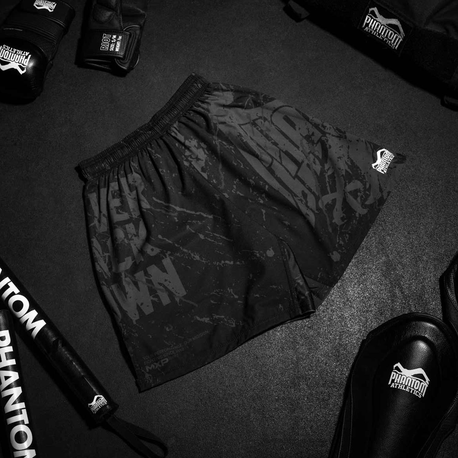 Phantom Athletics MMA Fight Shorts, Evo Germany, black, M