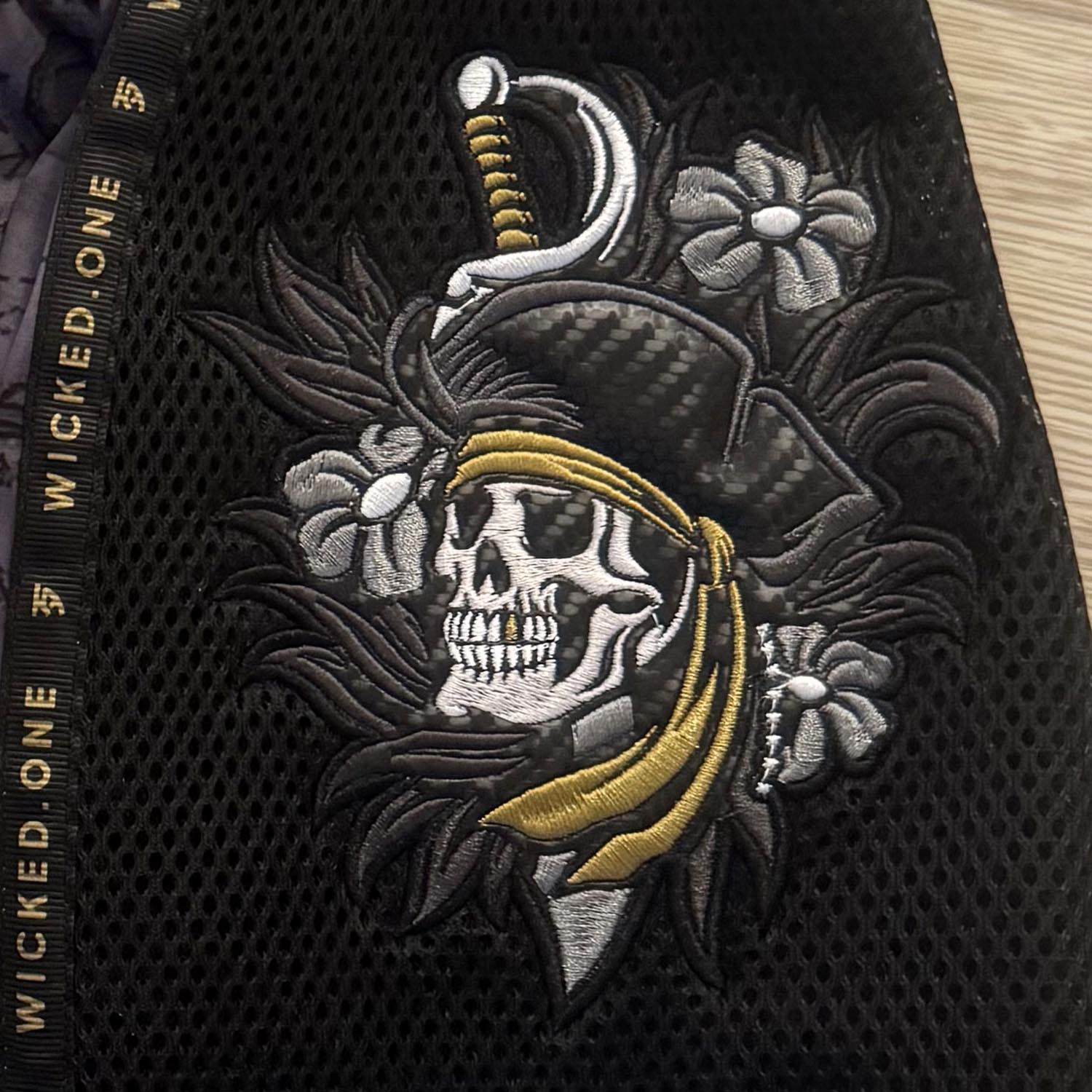 Wicked One Muay Thai Shorts, Hacker, grey-gold, XXL