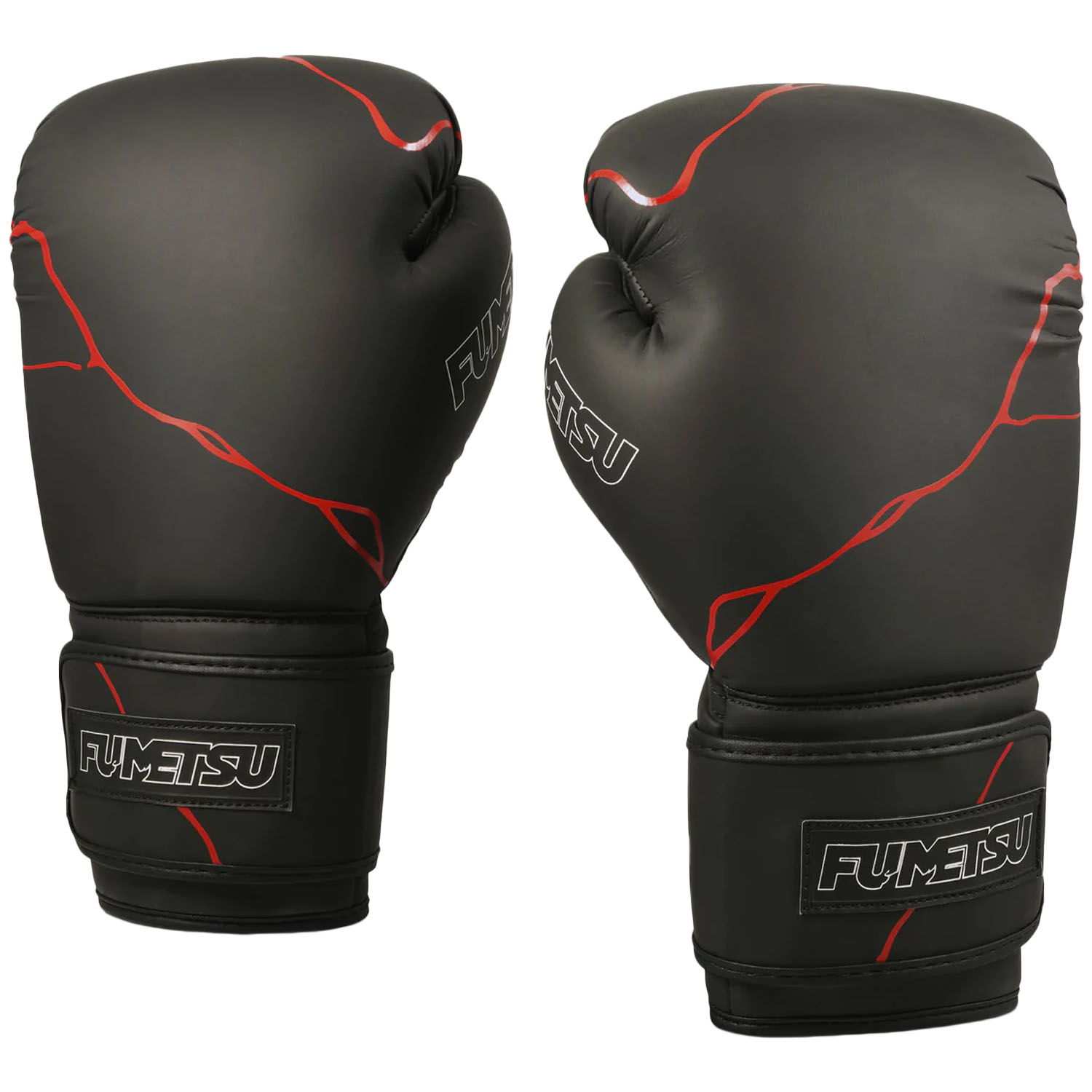 Fumetsu Boxing Gloves, Kintsugi, black-red, 16 Oz