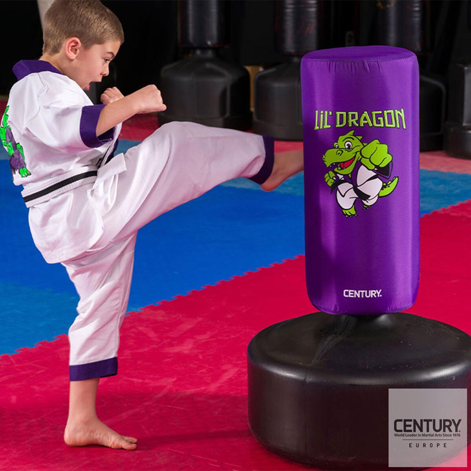 Century Standing Punching Bag, Lil Dragon, black-purple