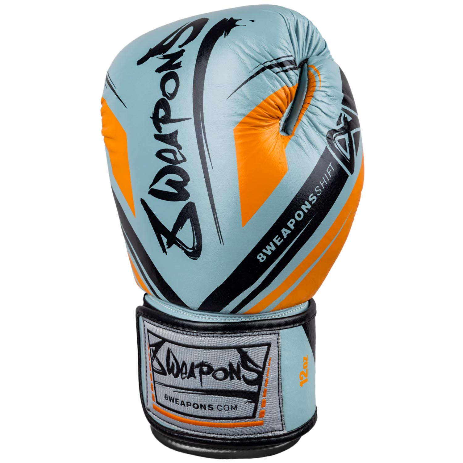 8 WEAPONS Boxing Gloves, Shift, ice-grey-orange, 16 Oz
