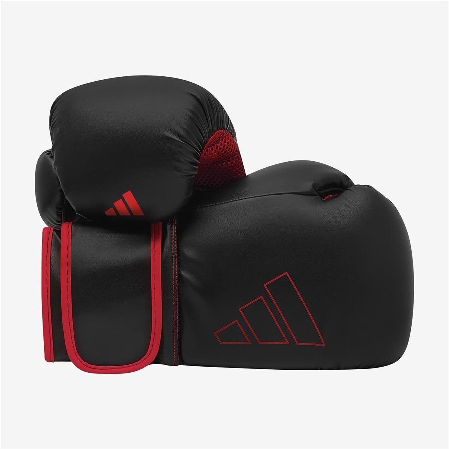 adidas Boxing Gloves, Hybrid, 80, black-red, 16 Oz