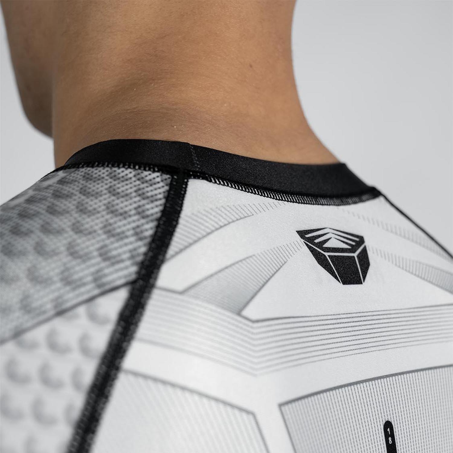 RINGLIFE Rashguard, S/S - Octaring 2.0 weiss-schwarz S