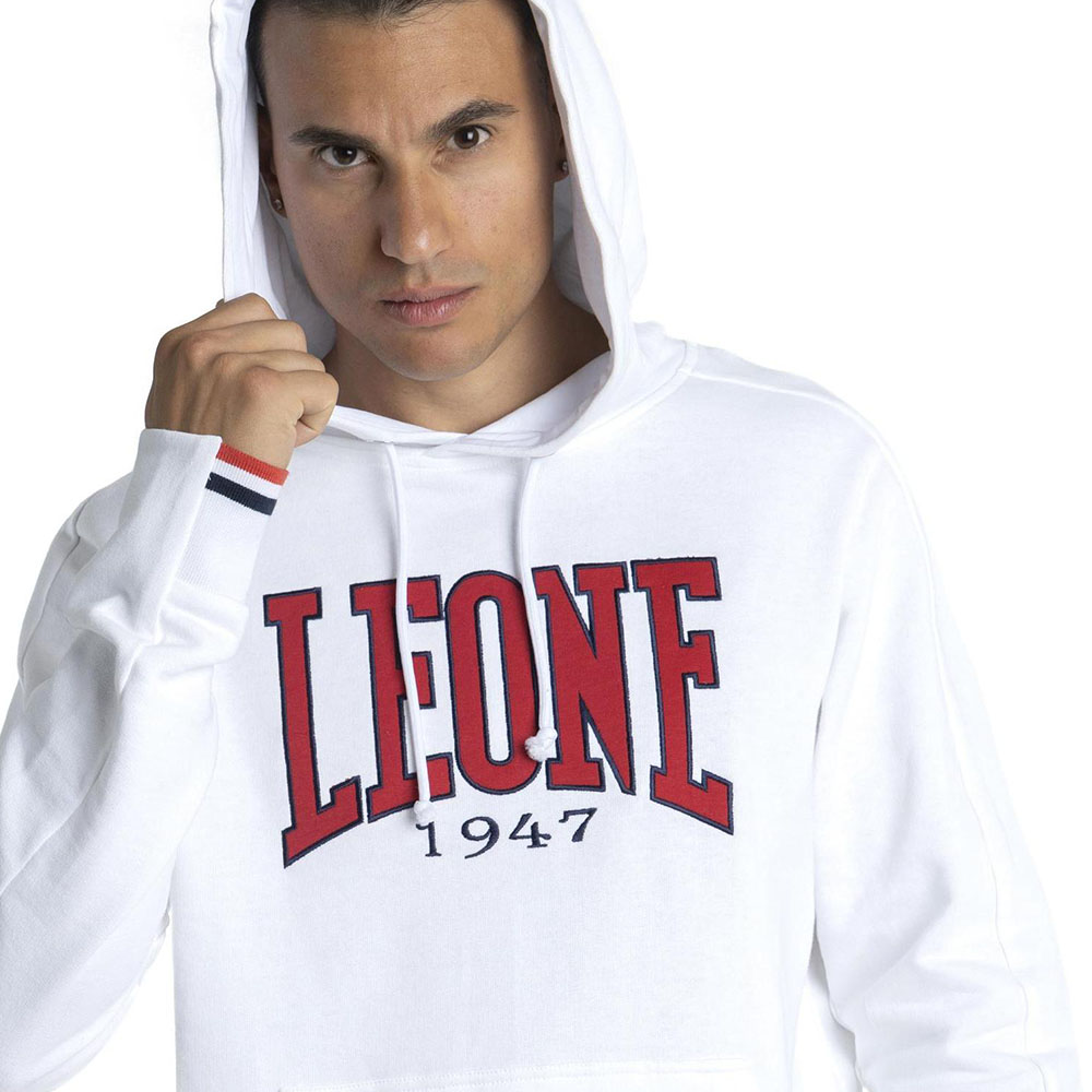 LEONE Hoody, Sporty, white, XXL