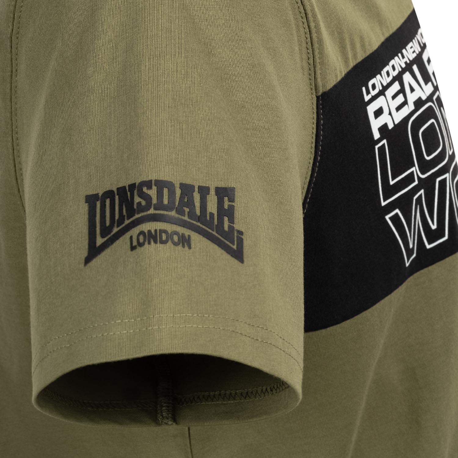 Lonsdale T-Shirt, Otterston, olive, XXXL