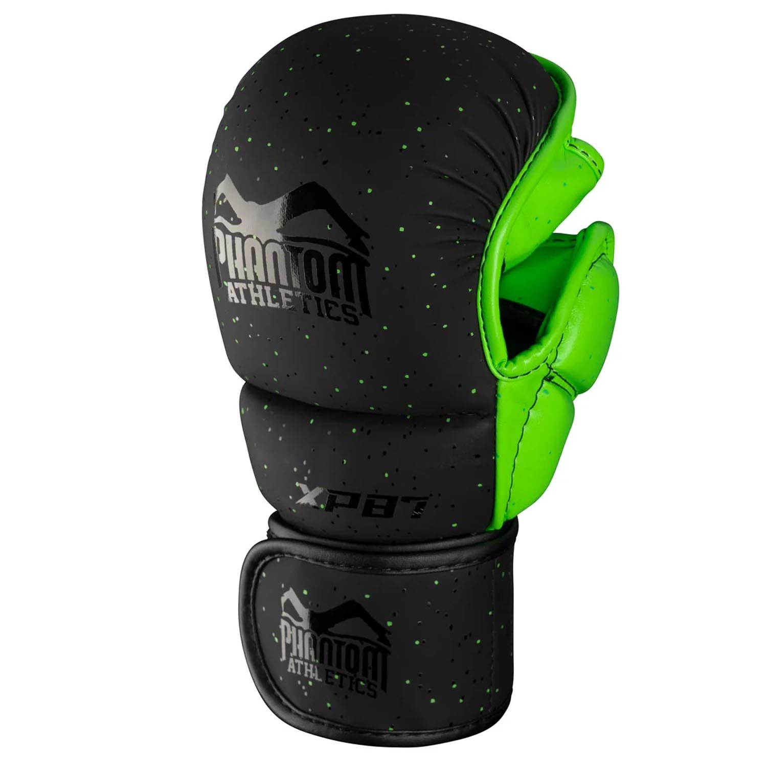 Phantom Athletics MMA Sparring Gloves, Galaxy, black-neongreen, L/XL