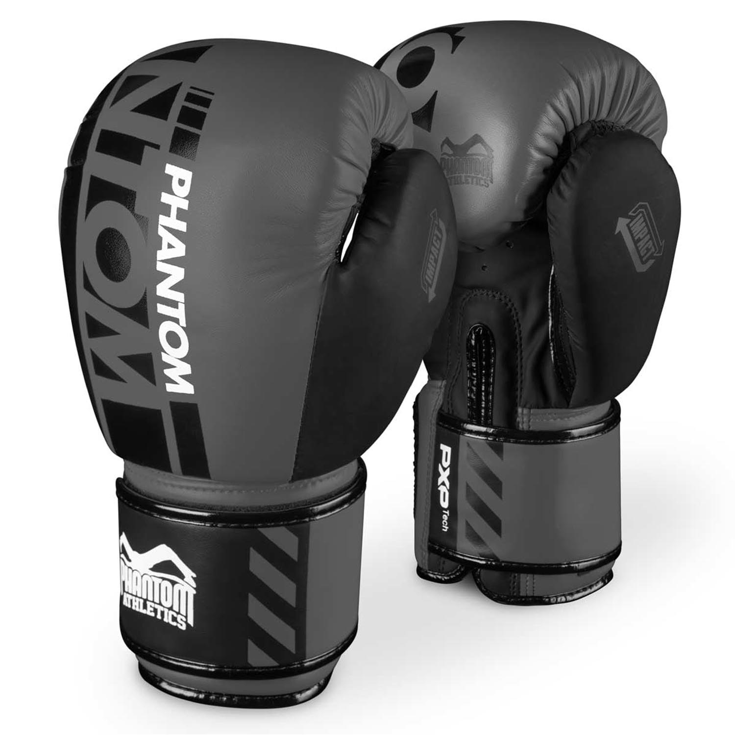 Phantom Athletics Boxing Gloves, Apex, grey-black
