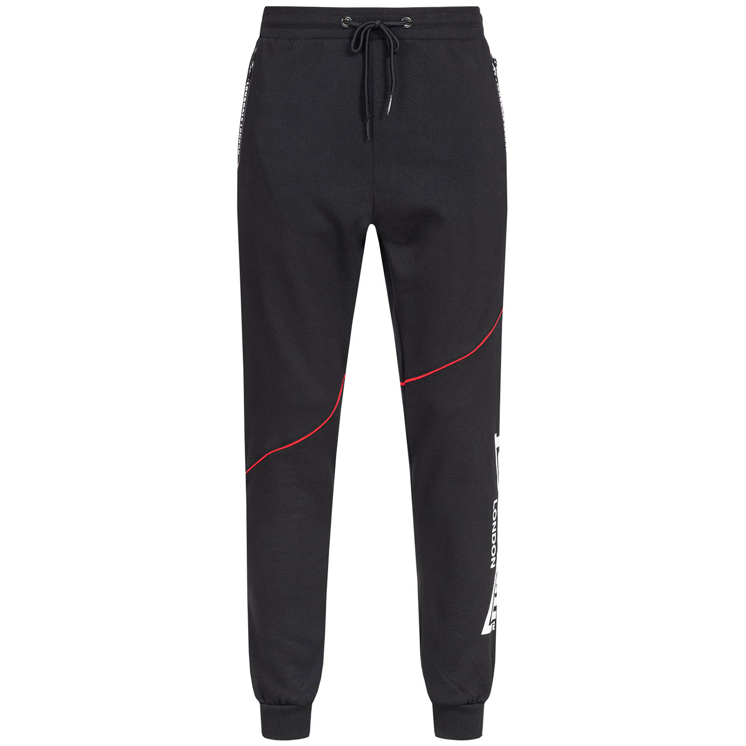 Lonsdale Trainingsanzug, Geddington, schwarz, XL