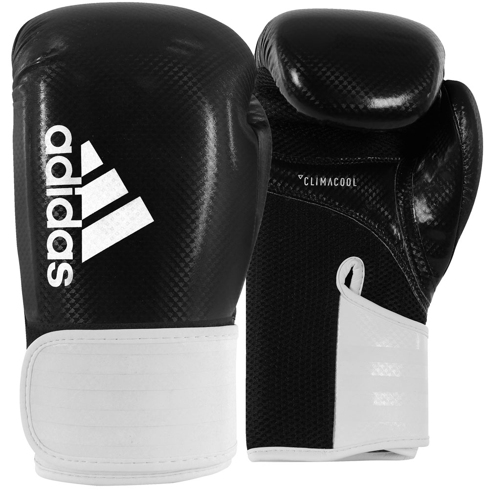 adidas Boxhandschuhe Hybrid 65, black-white, 12 Oz