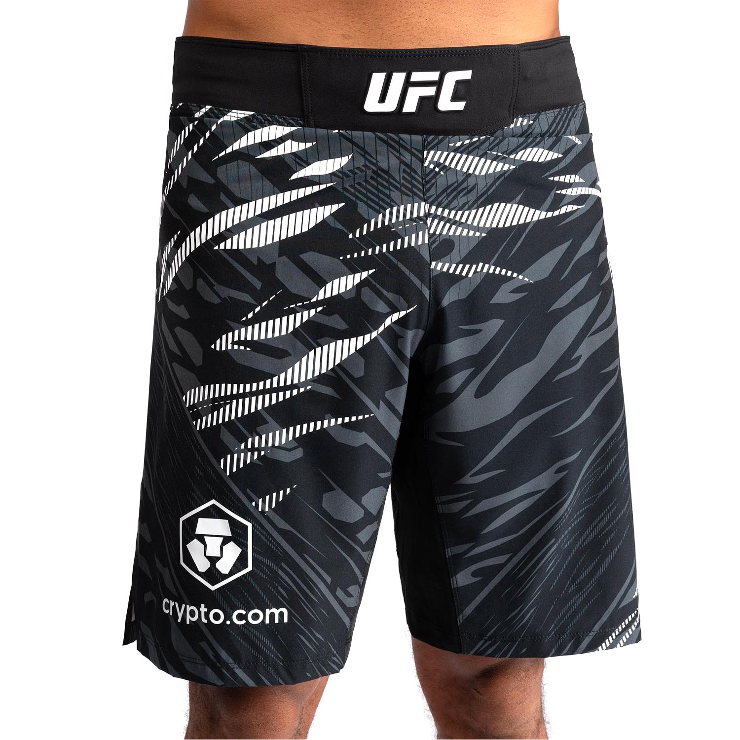 VENUM MMA Fight Shorts, UFC Fusion Authentic Fight Night, Long Fit, black-white, XL
