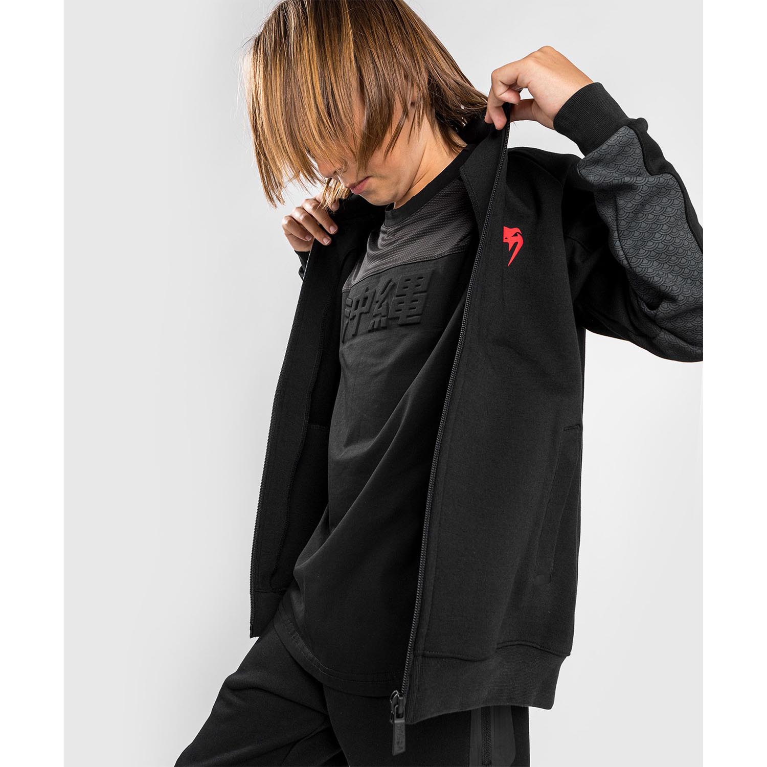 VENUM Training Jacket, Kids, Okinawa 3.0, black-red, 8 J