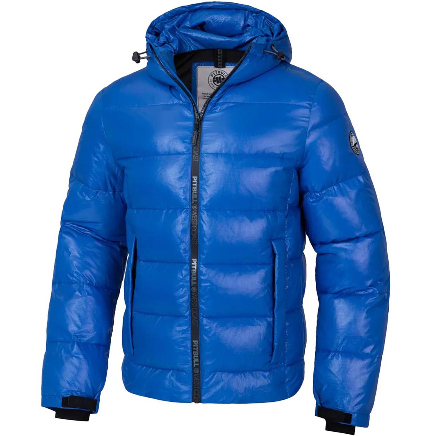 Pit Bull West Coast Jacket, Padded Hooded Pepperwood Ribstop, blue, M