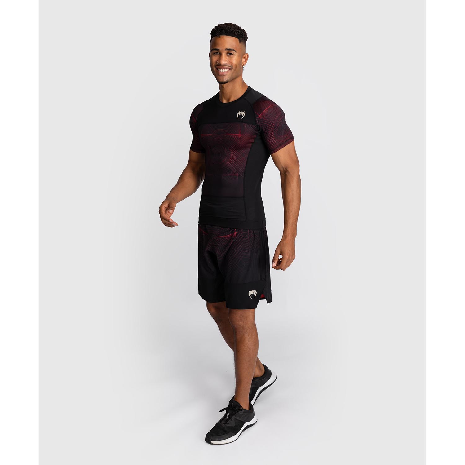 VENUM Rashguard, S/S, G-Fit Air, black-red, L