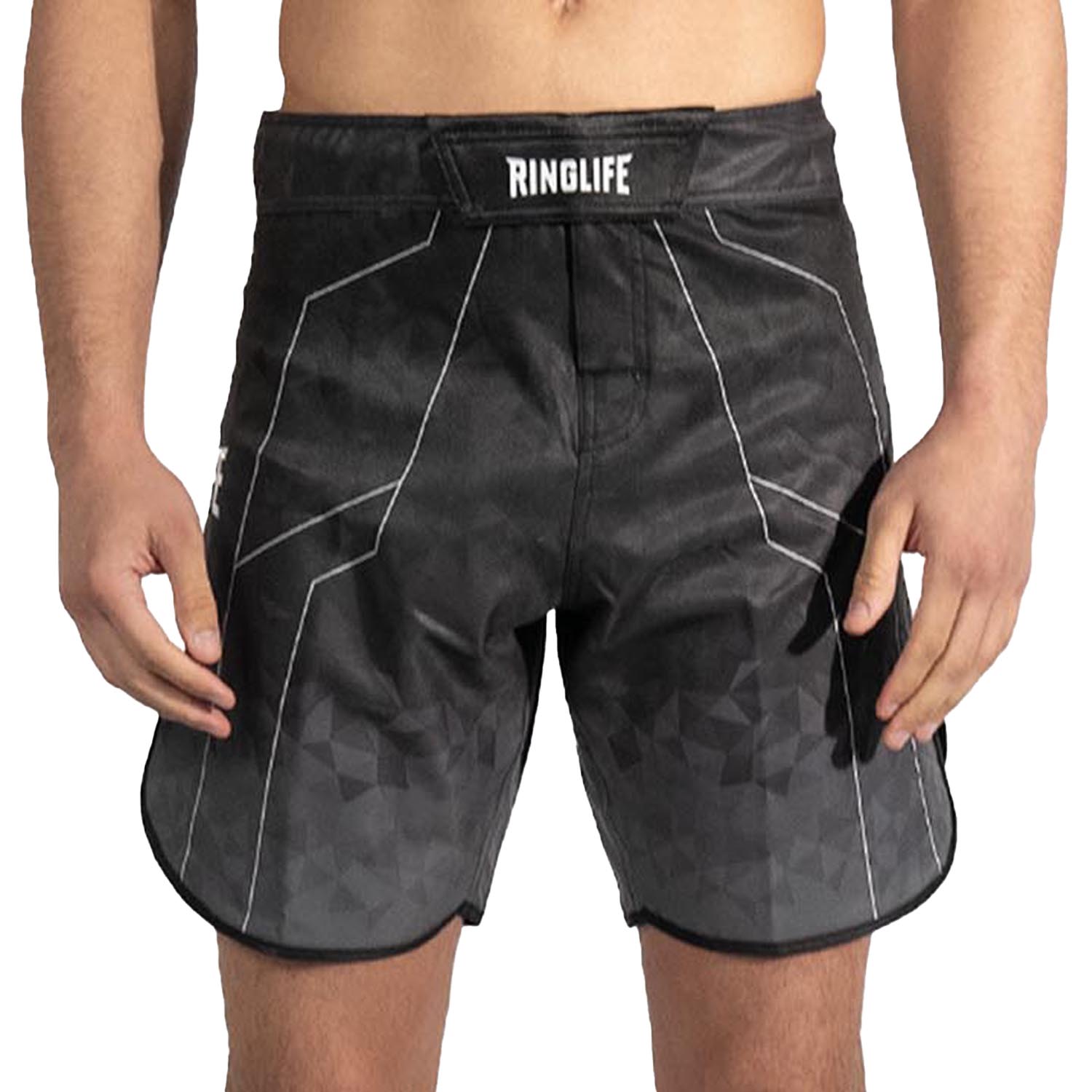 RINGLIFE MMA Shorts - Transition schwarz-grau