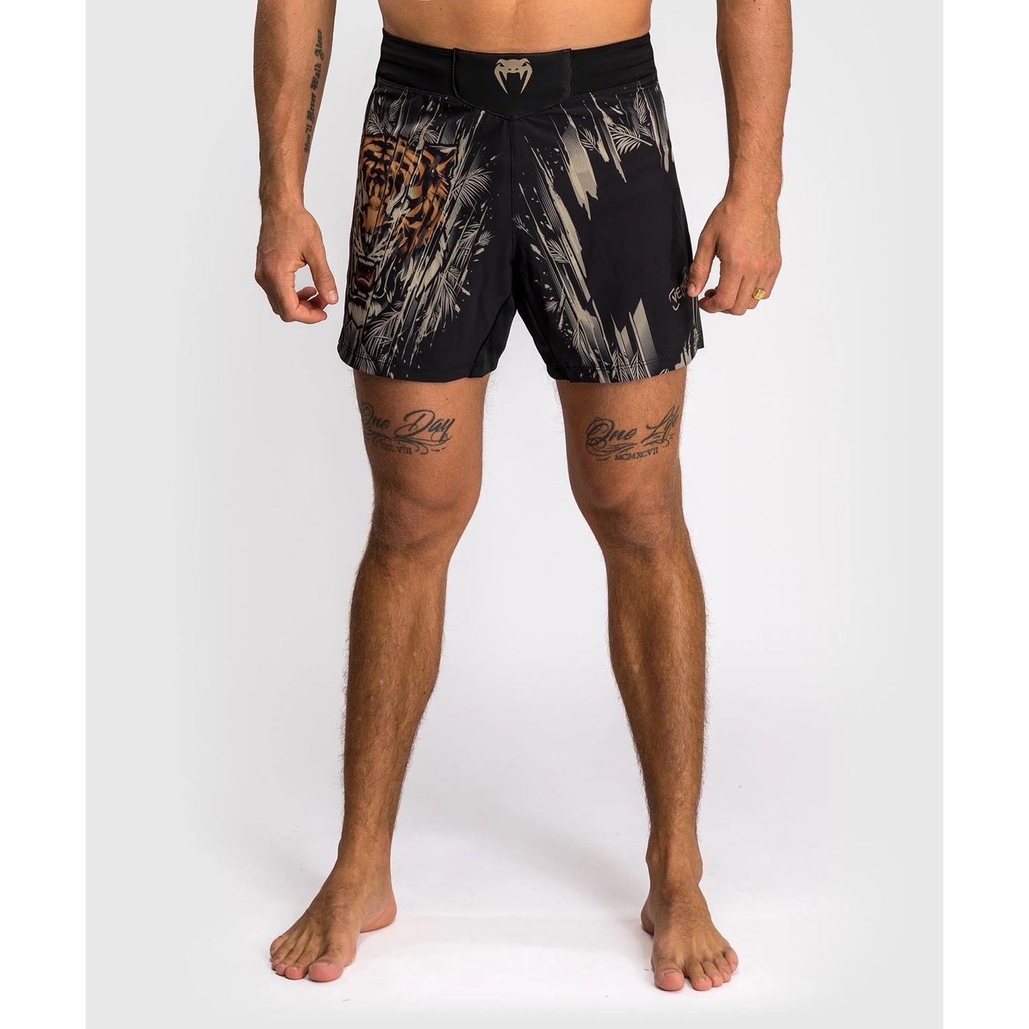 VENUM MMA Fight Shorts, Tiger, black-orange, M