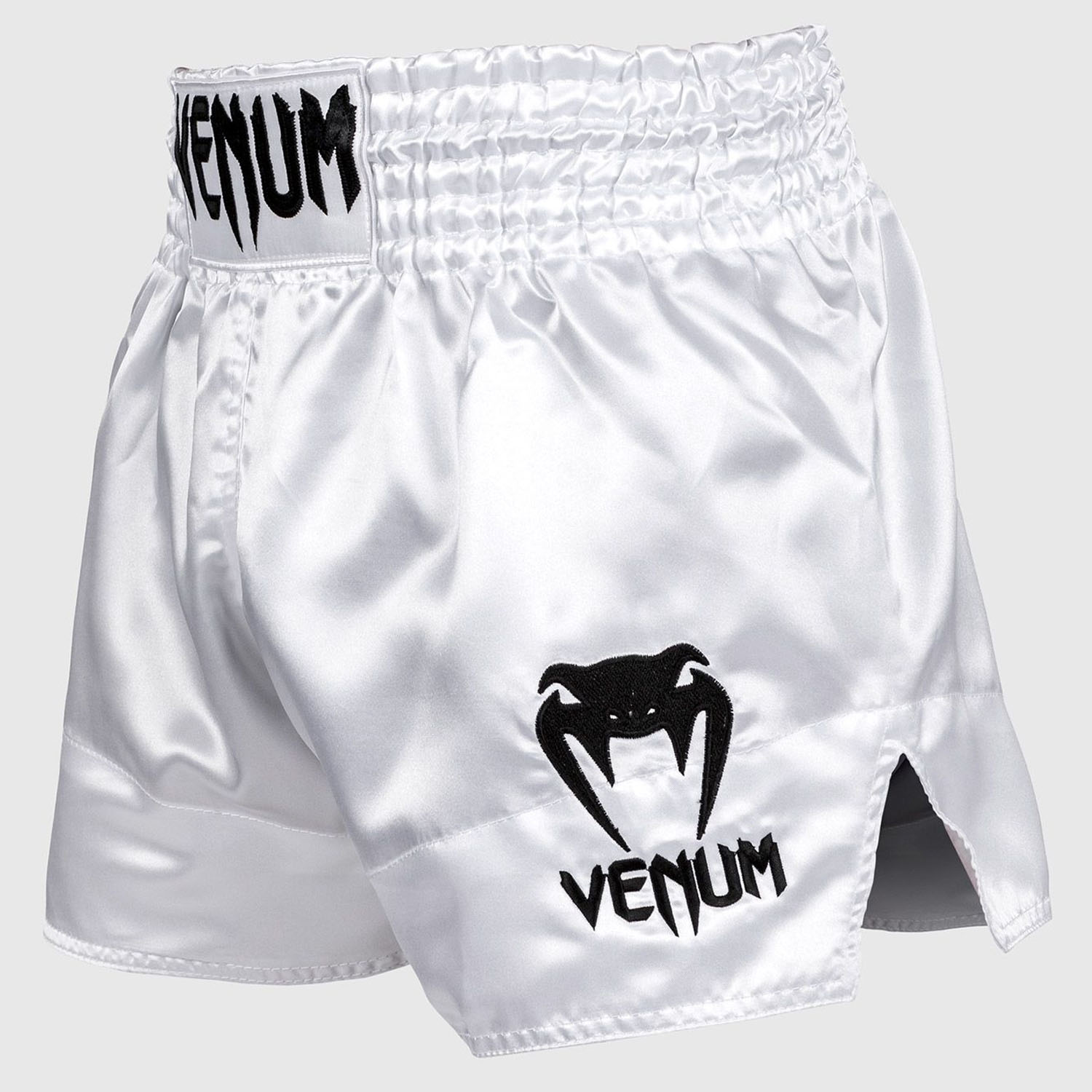 VENUM Muay Thai Shorts, Classic, white-black, XL