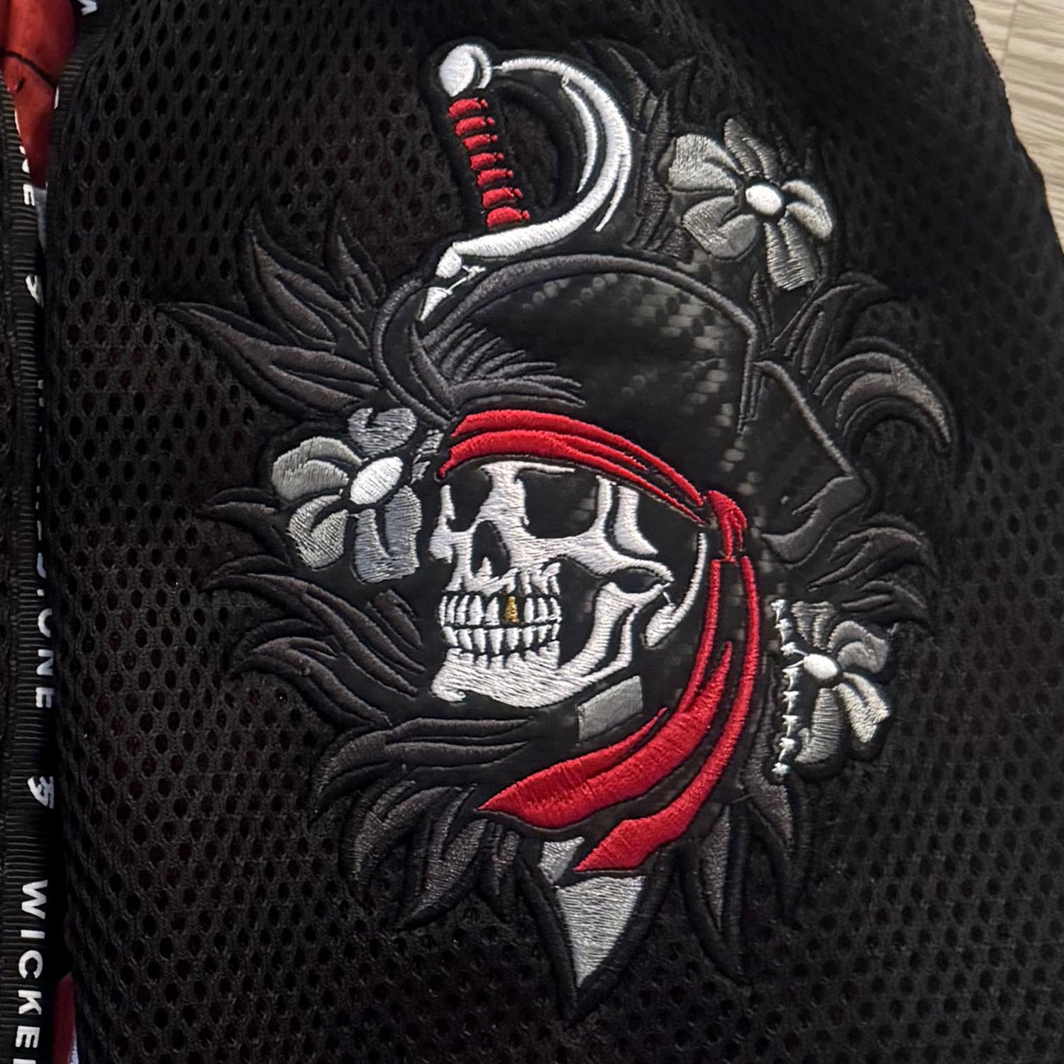 Wicked One Muay Thai Shorts, Hacker, red-black, XXL