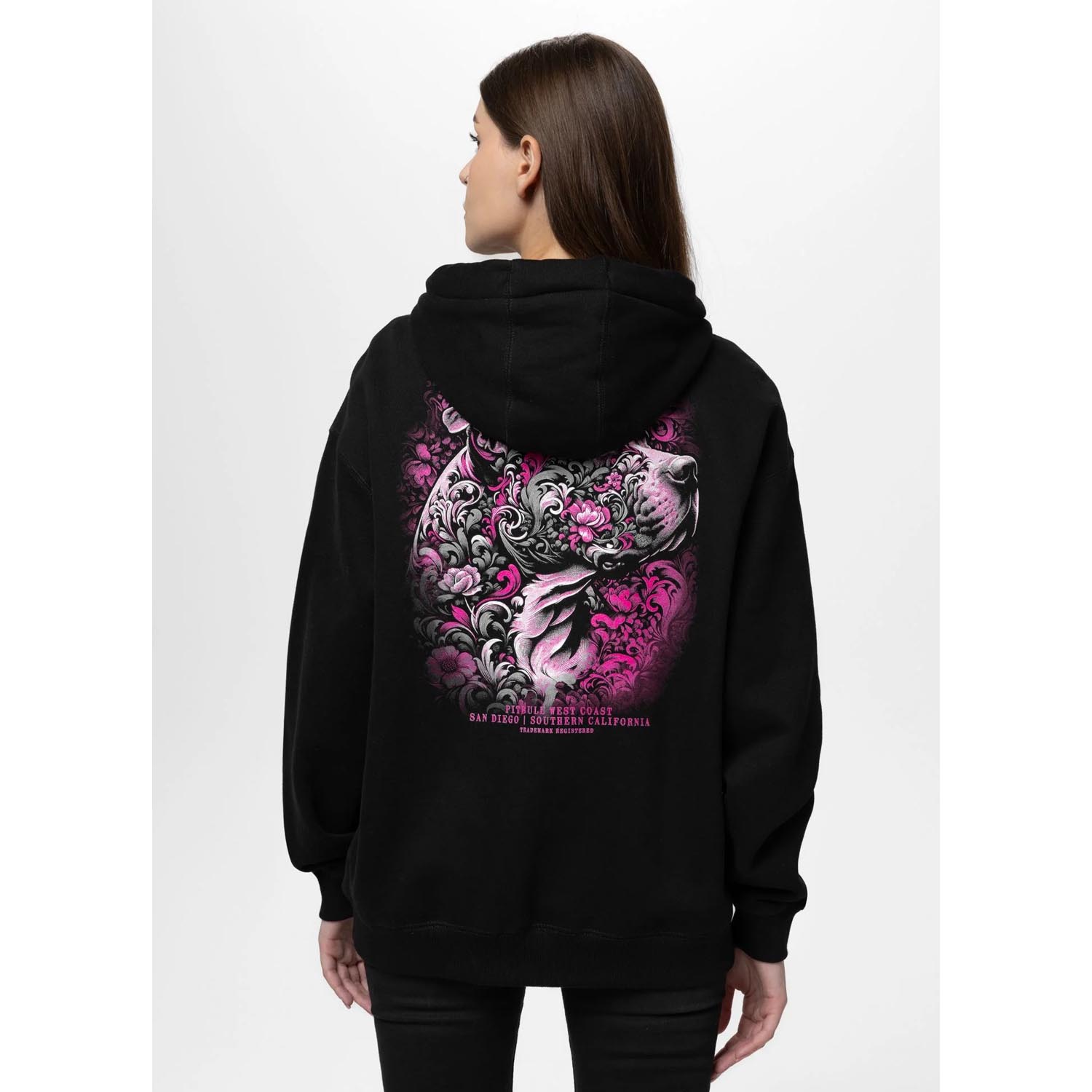 Pit Bull West Coast Hoody, Woman, Tattoo, black, XL